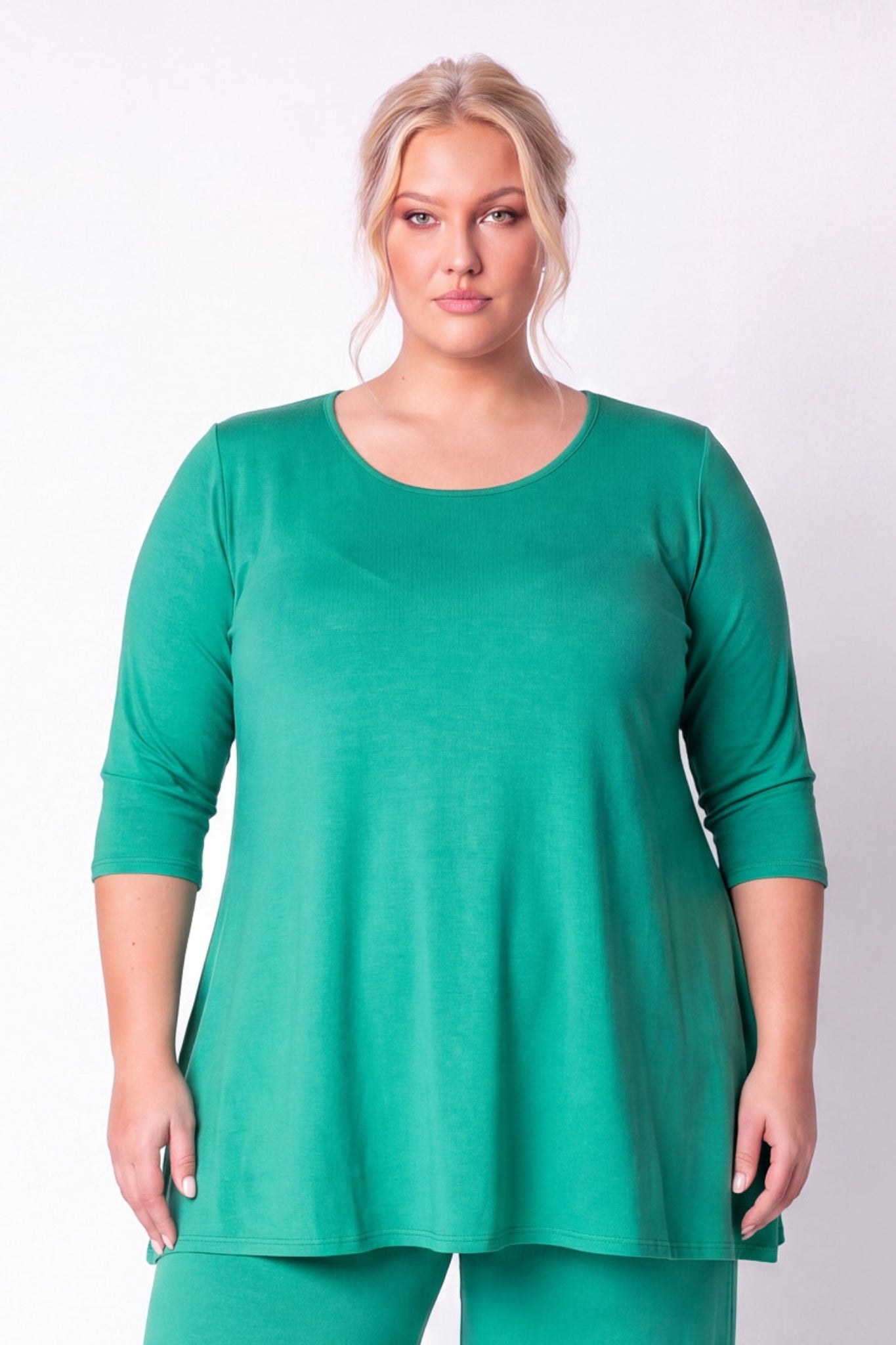 A-lijn shirt Durkje | 3/4 mouwen | Viscose | ca 86 cm