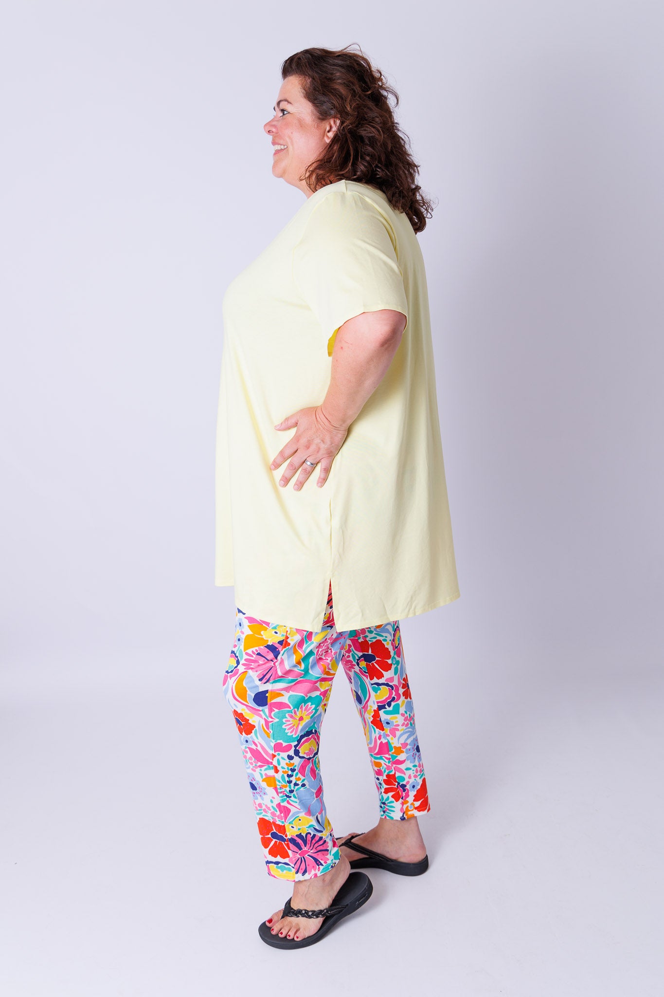 T-shirt Eva viscose 90cm zomer kleurtjes