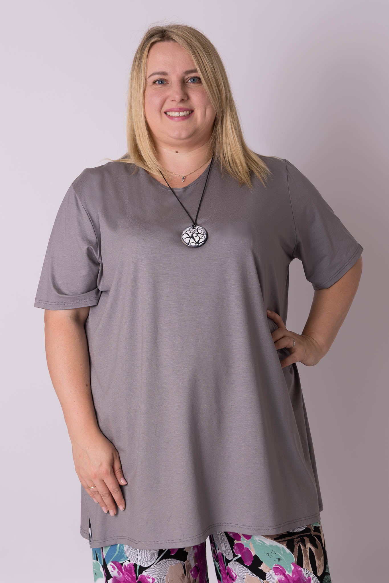 T-shirt Eva viscose 90cm geselcteerde kleuren uitverkoop