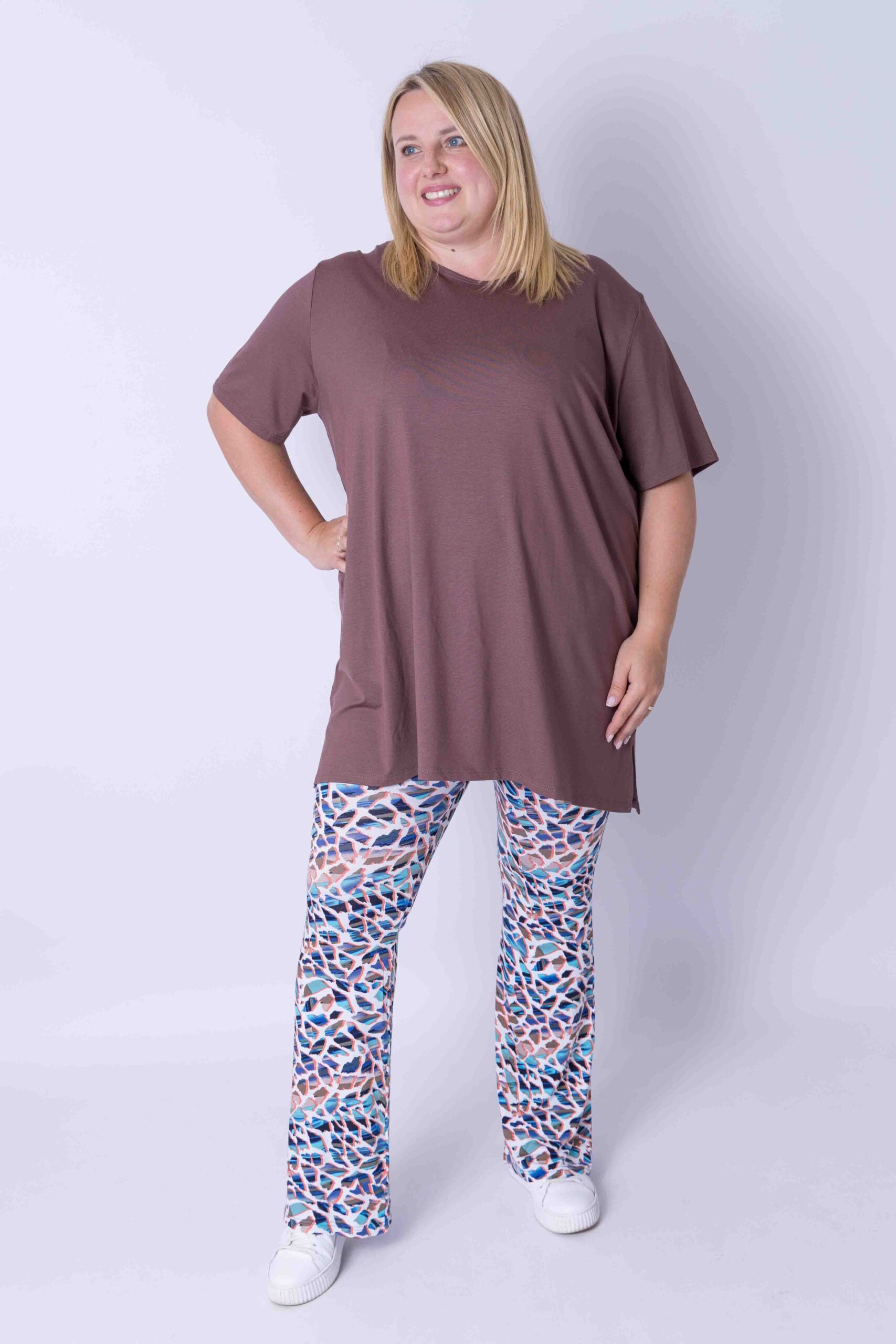 T-shirt Eva viscose 90cm geselcteerde kleuren uitverkoop