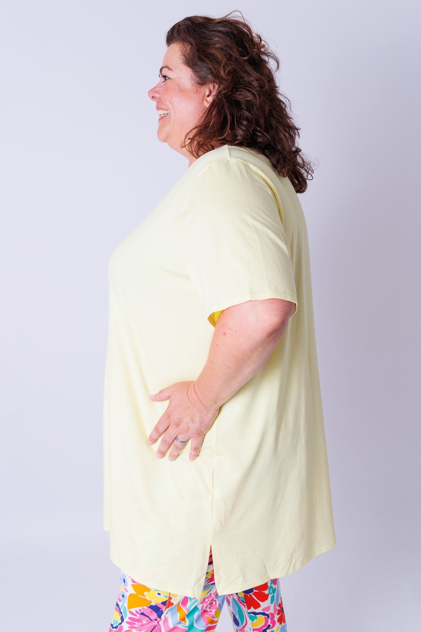 T-shirt Eva viscose 90cm zomer kleurtjes