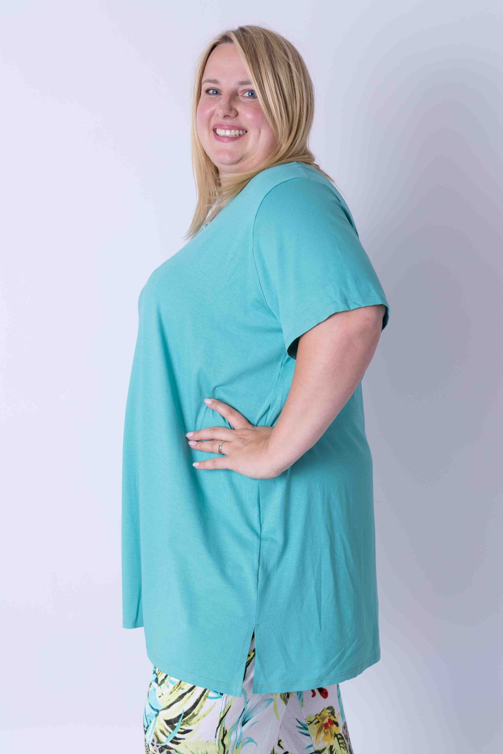 T-shirt Eva viscose 90cm zomer kleurtjes