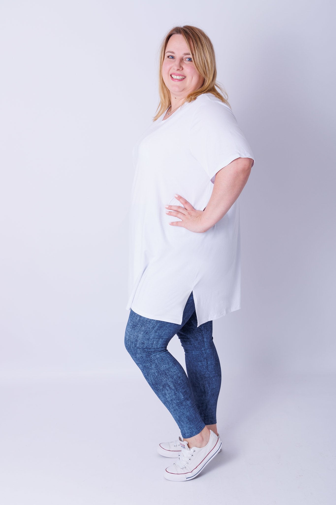 T-shirt Eva viscose 90cm zomer kleurtjes