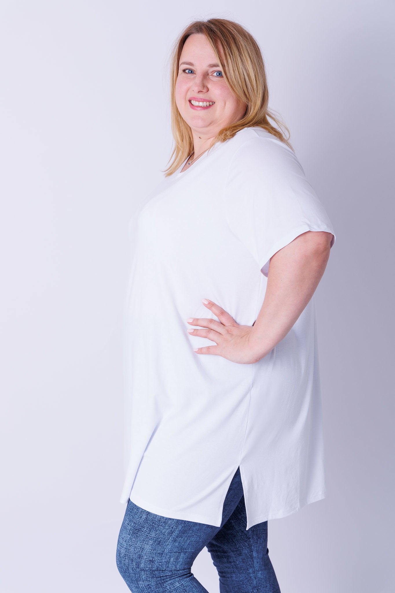 T-shirt Eva viscose 90cm zomer kleurtjes