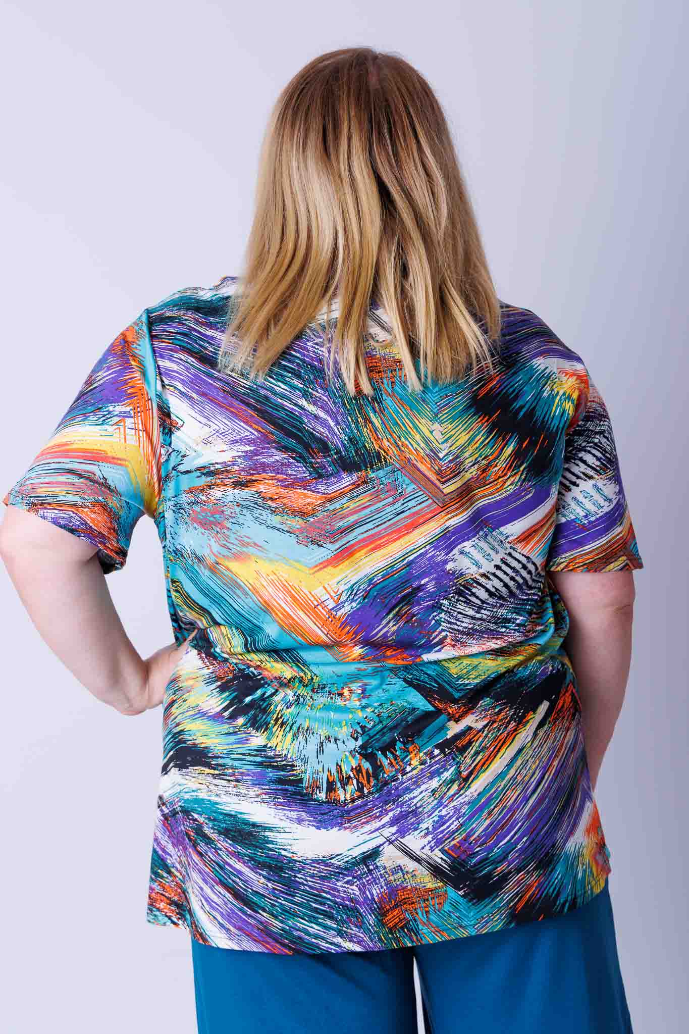 T-shirt Herma schilderij abstract ca 80 cm viscose