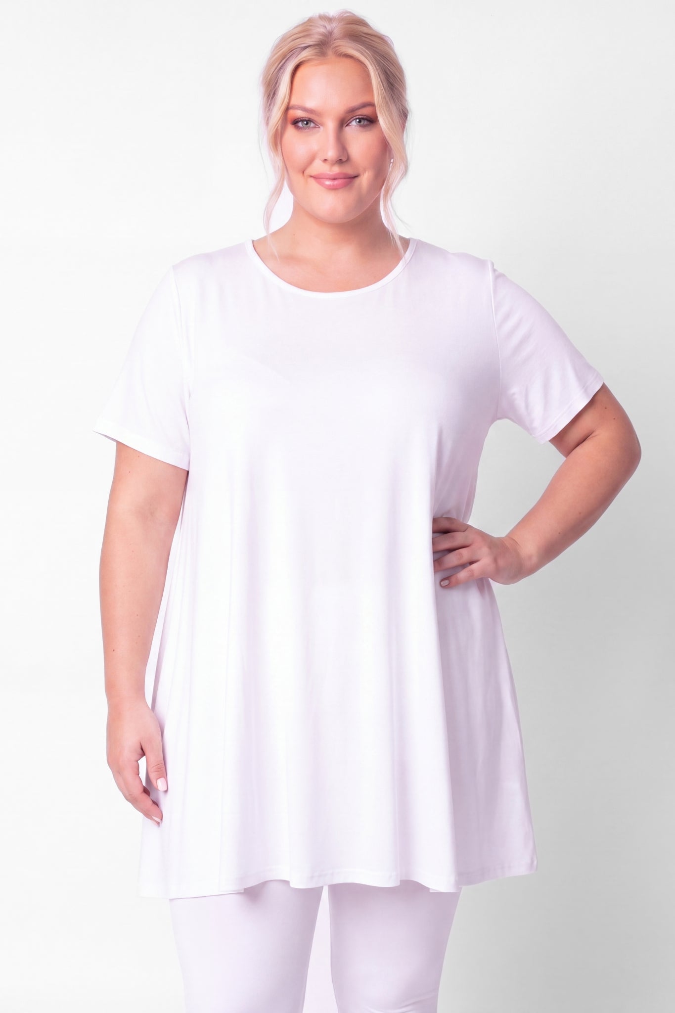 A-lijn shirt Durkje | 3/4 mouwen | Viscose | ca 96 cm