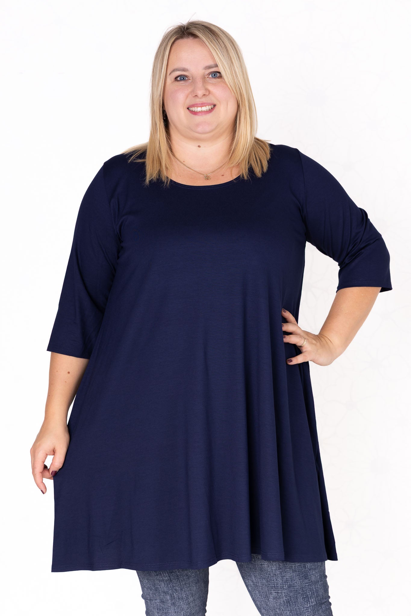 Top Durkje | 3/4 mouwen | Viscose | A-lijn | 90/96 cm