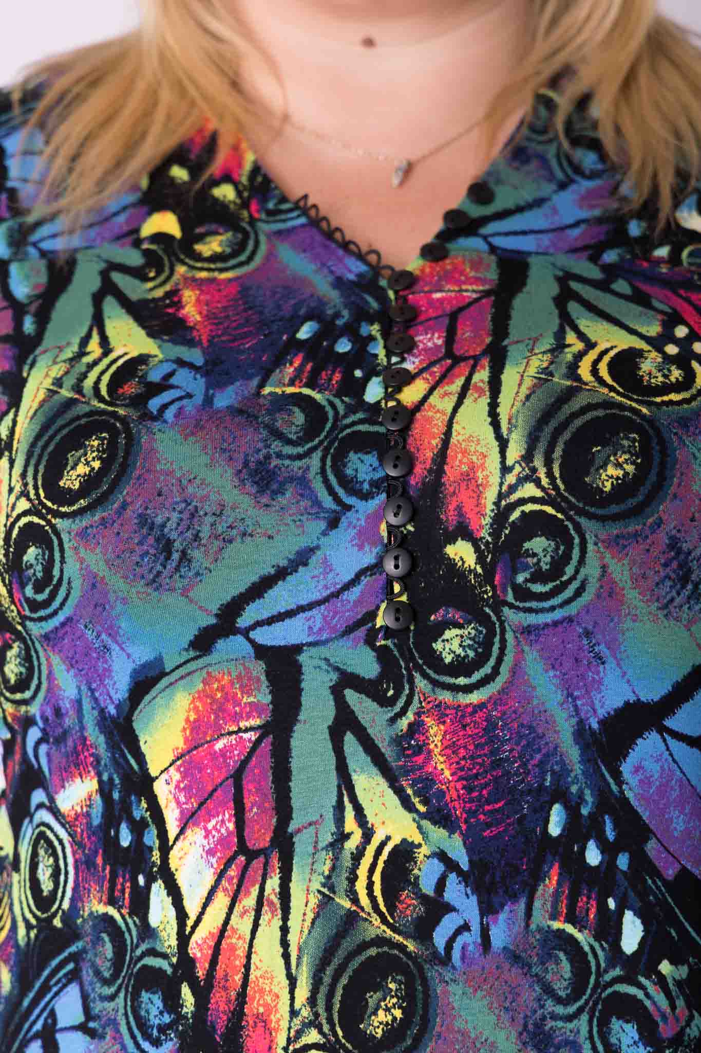 Top Ada vlinder abstract 95-100 cm viscose