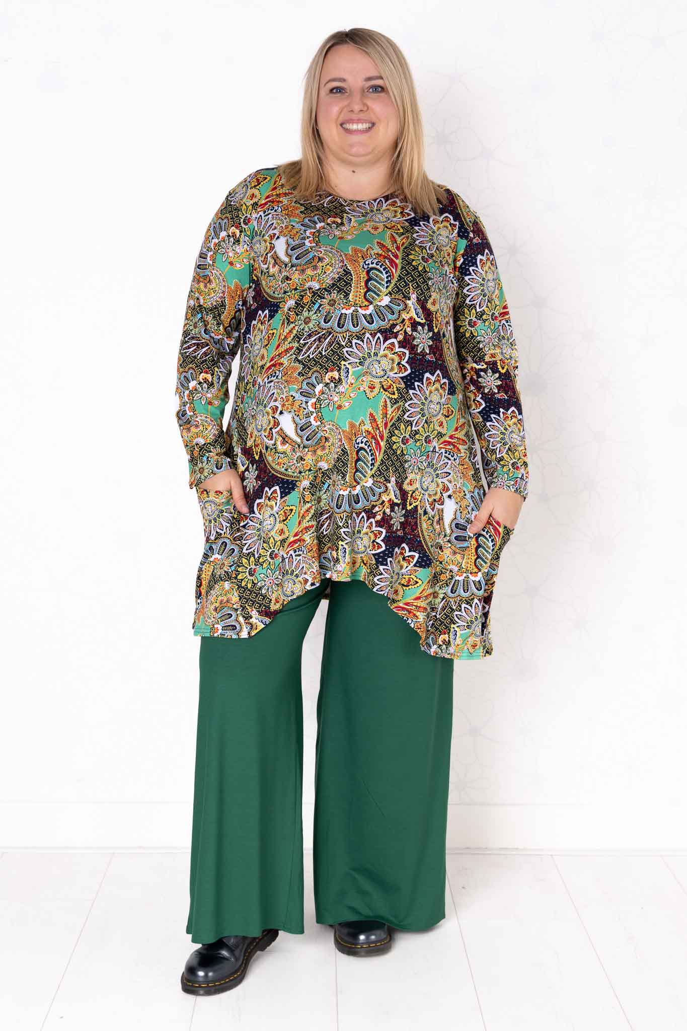 Top Bozenka | Boho Chic | met zakken | Viscose | A-lijn | 85-95 cm