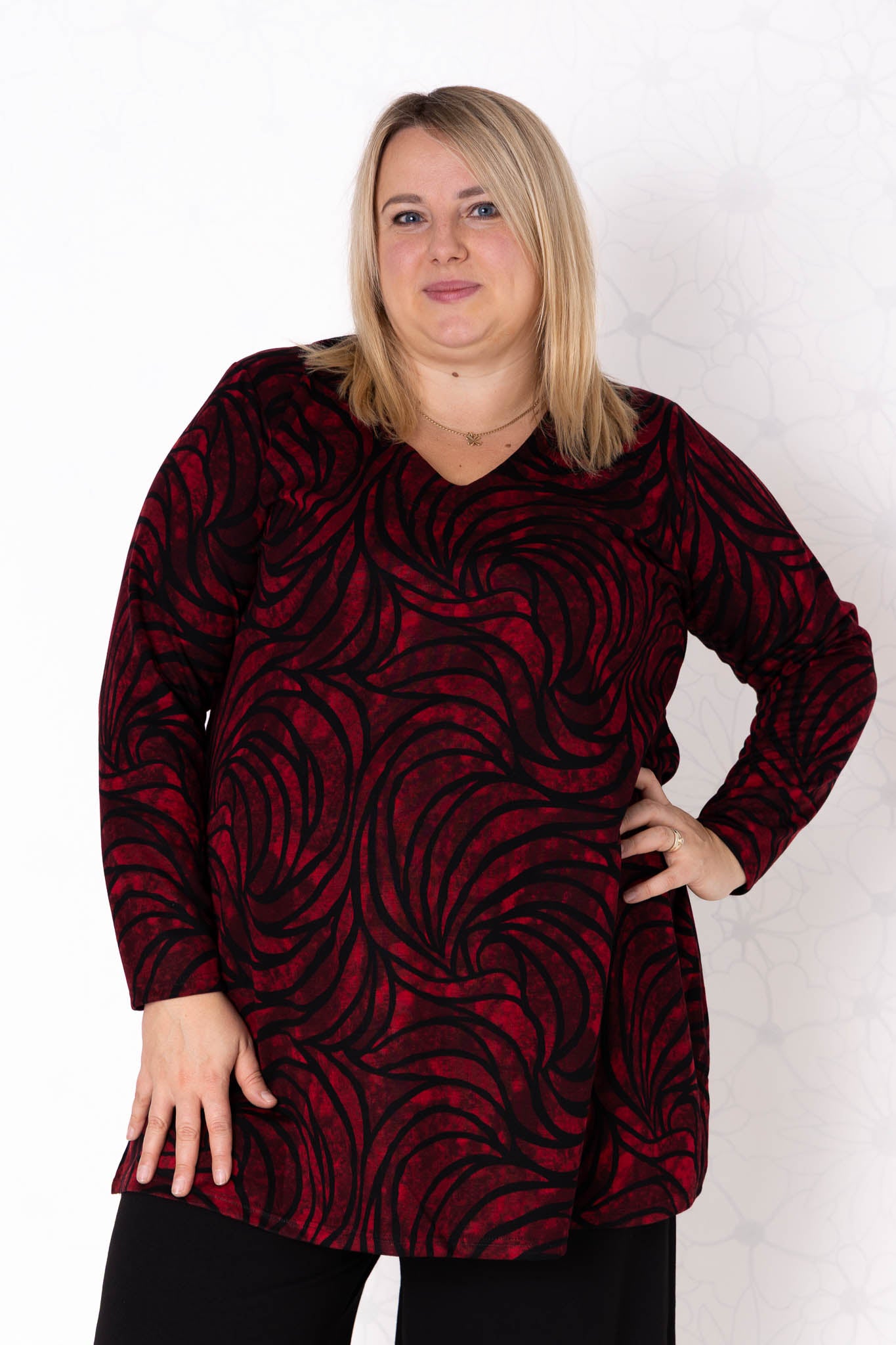 Top Erna | Mystic Red | Modal | 90 cm