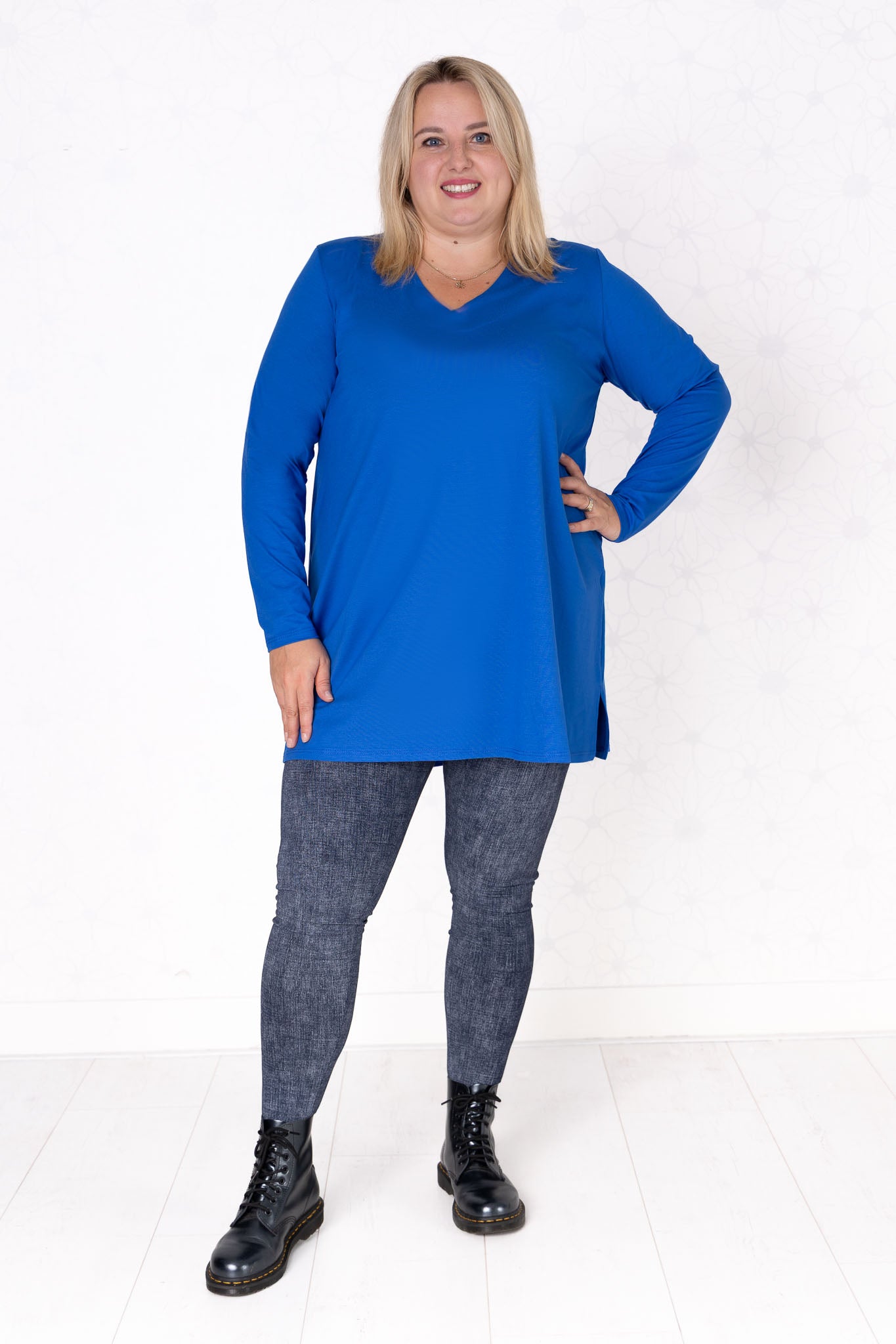 Legging Annemarie | Jeans look print | met één zak | Hoogste kwaliteit katoen