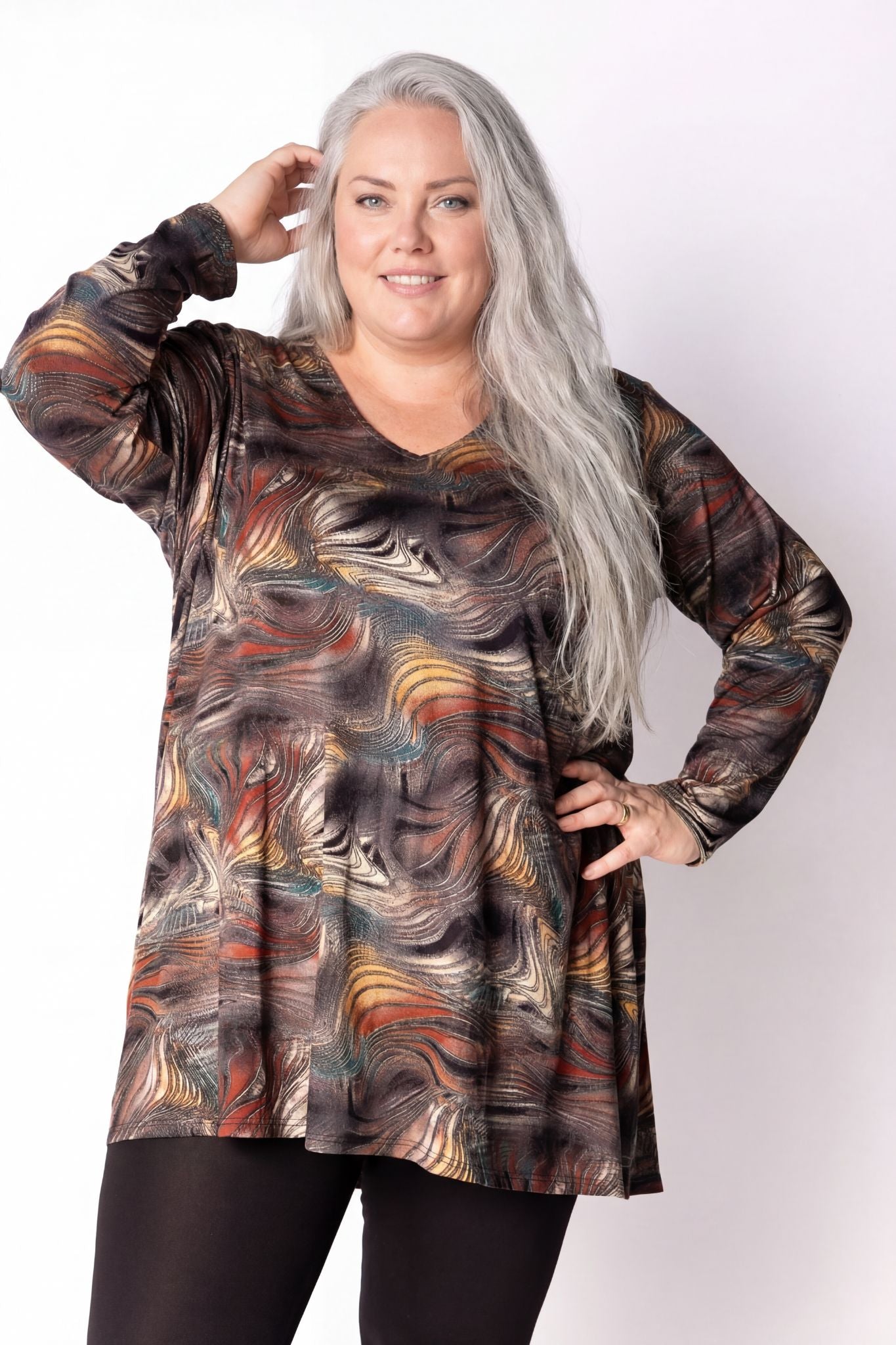 Top Erna| Cosmic Earth| Viscose | 90 cm