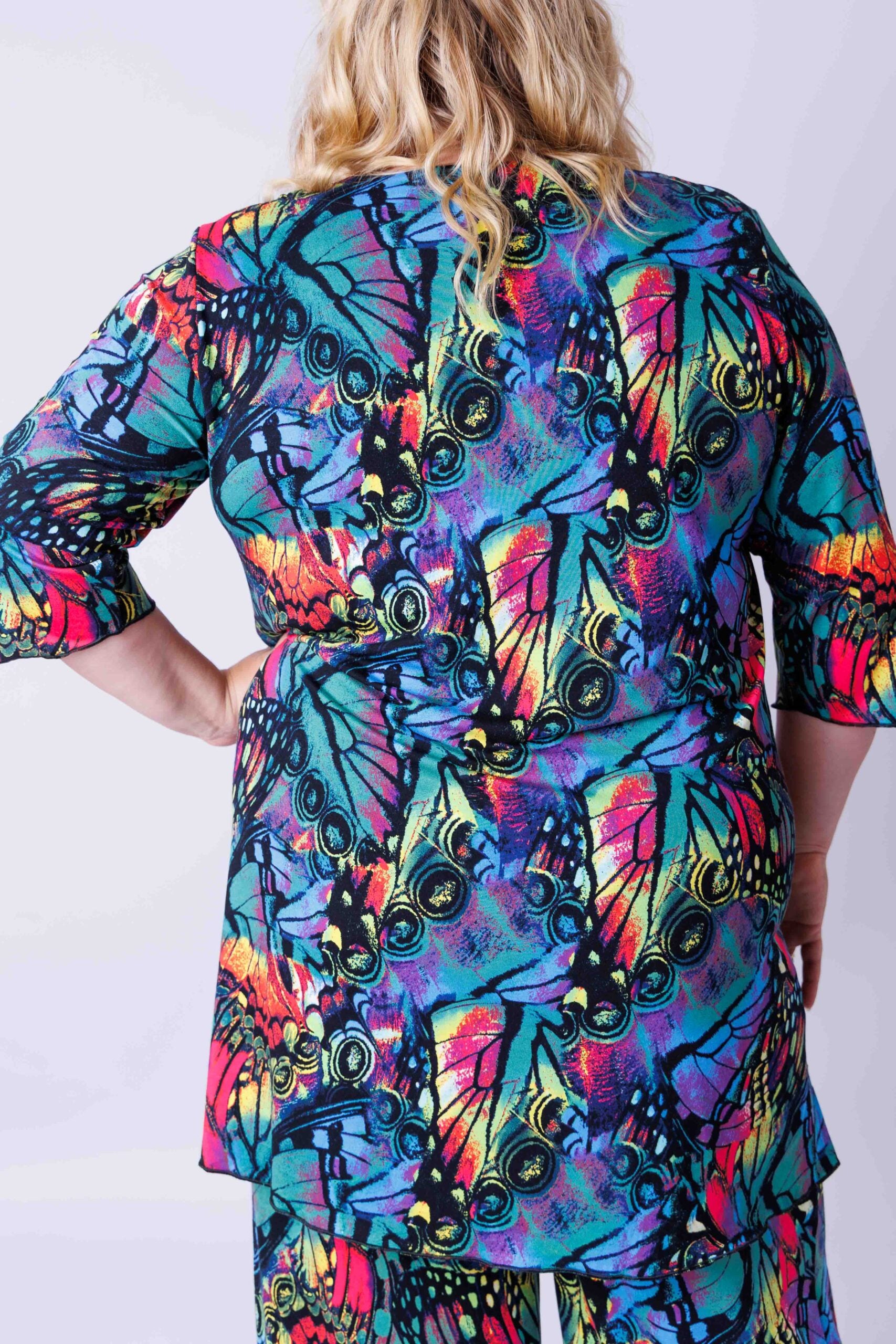 Top Erna vlinder abstract viscose 90 cm