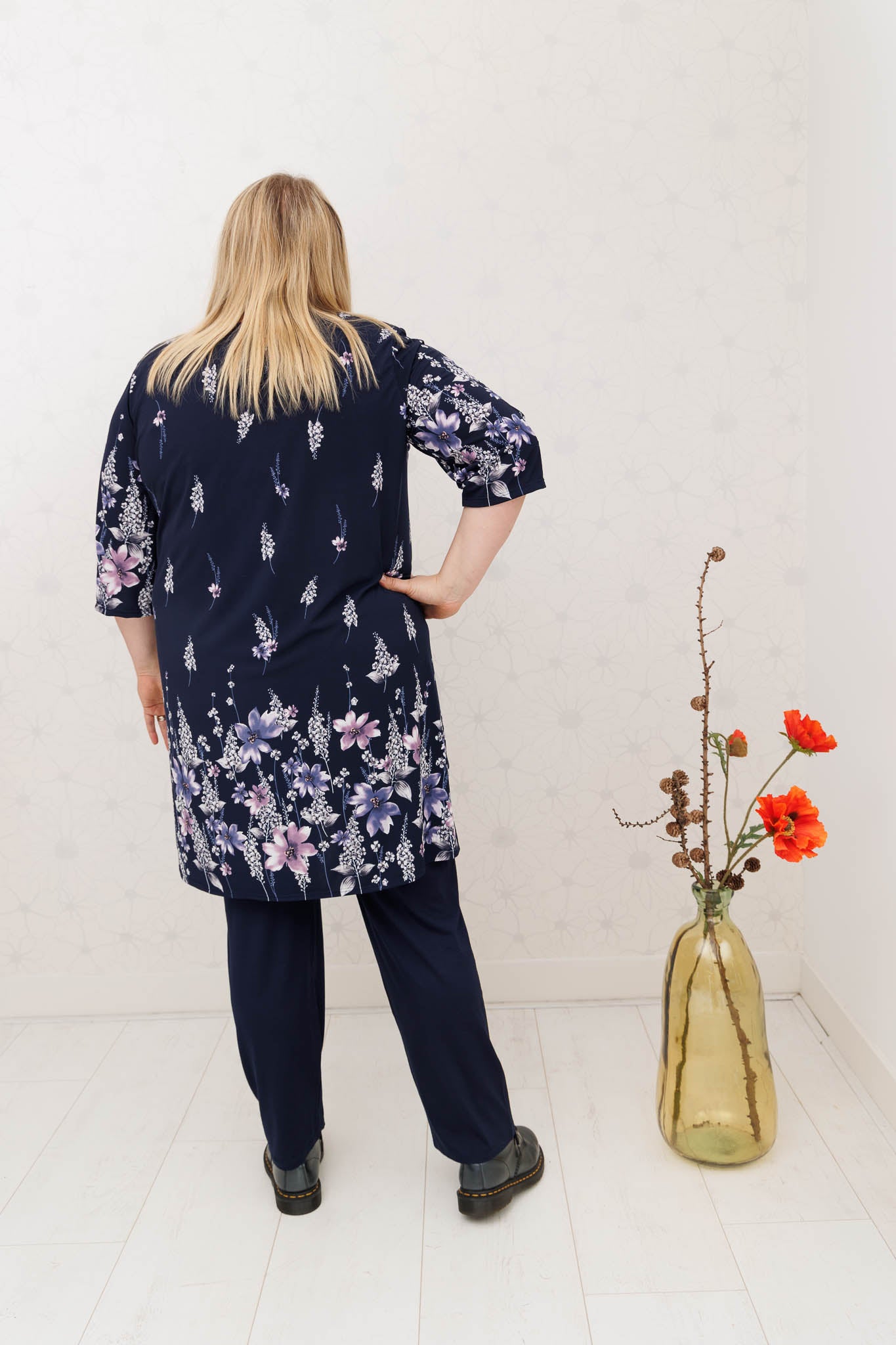 Top Hollandia lupine bloemen, travel stof, lengte 100 cm