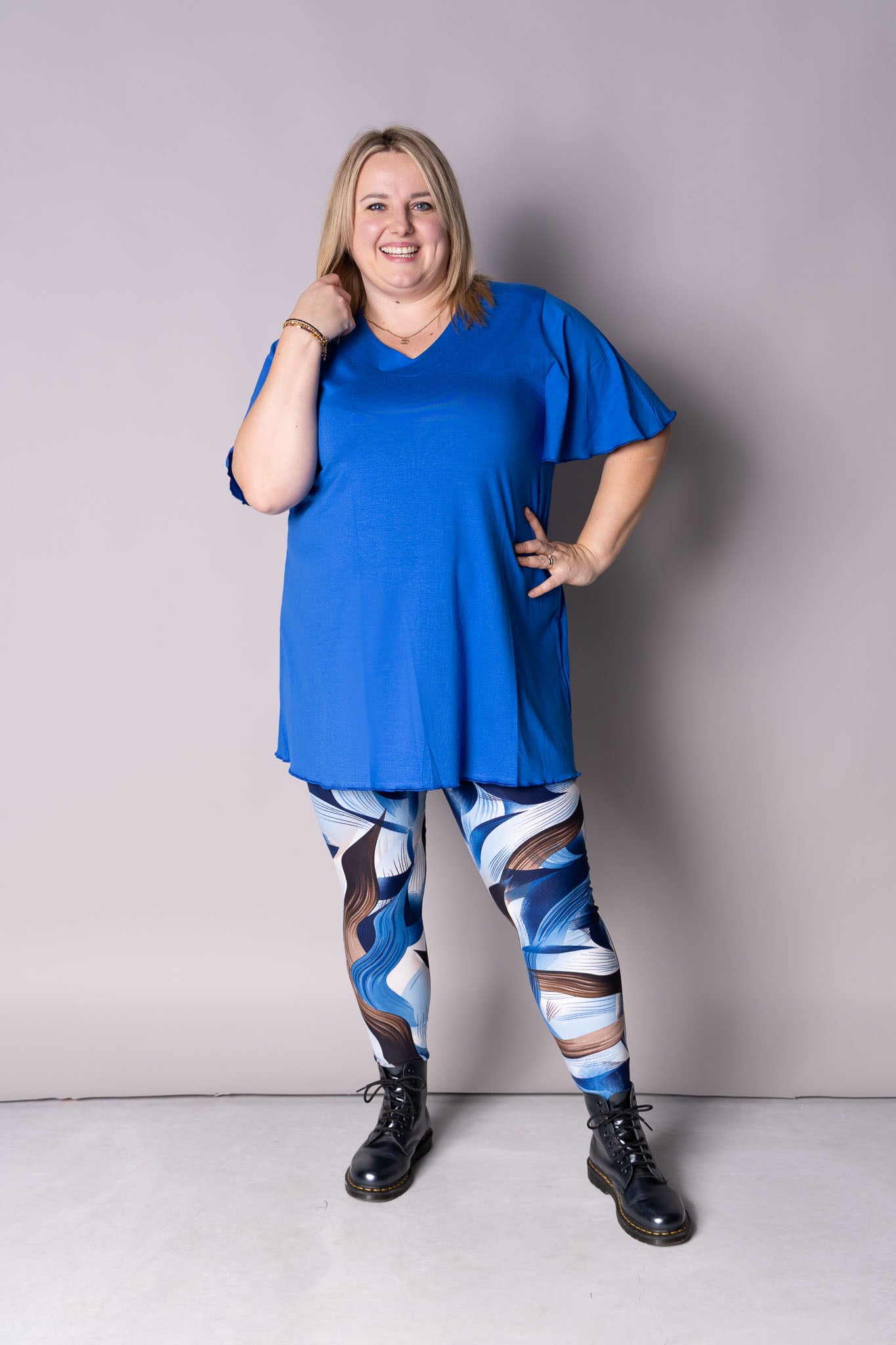 Top Karin 90cm | A-lijn | Viscose | Vlindermouw