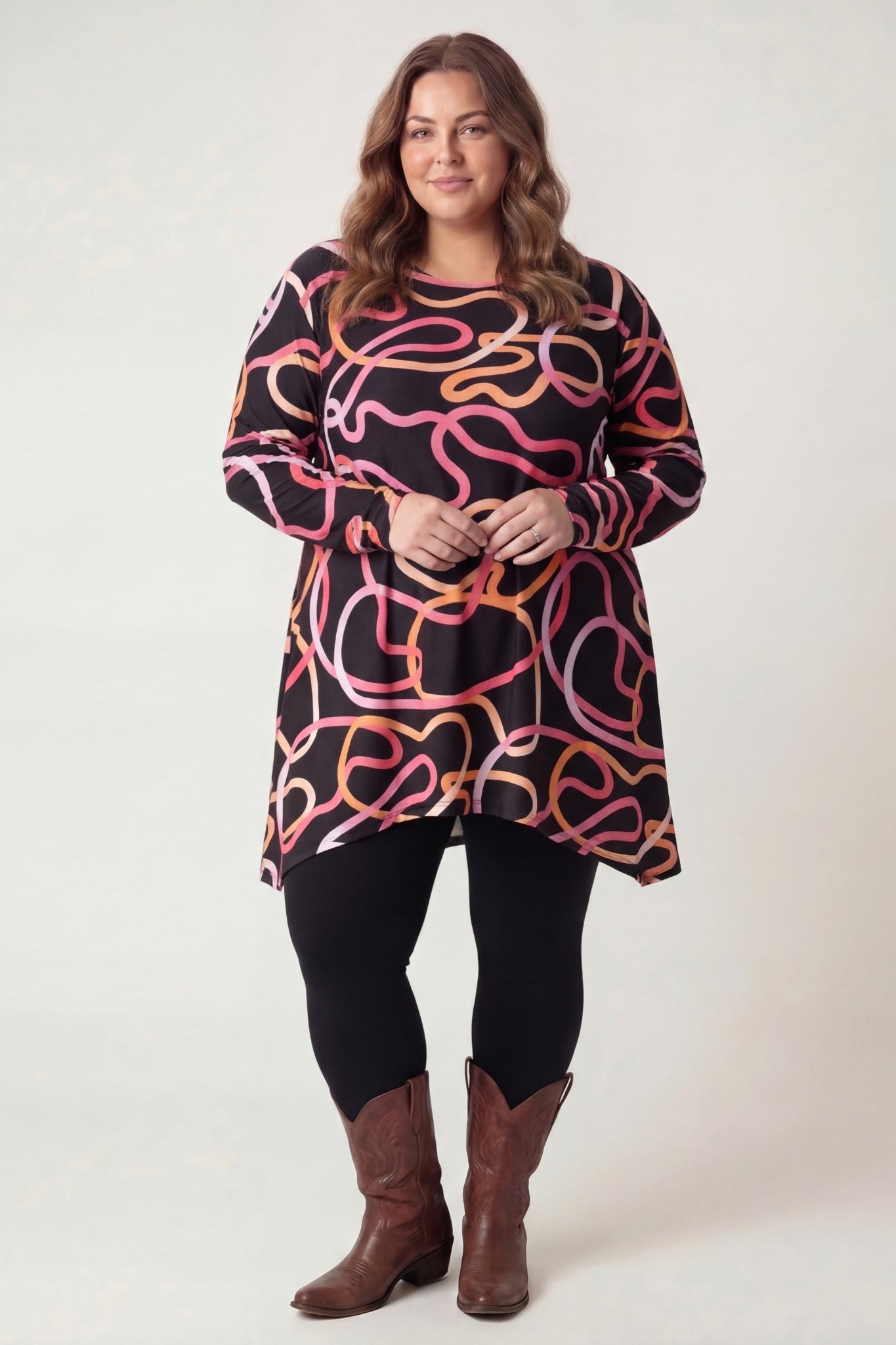 Top Bozenka |Pink Motion| Kimo stof| 85-95 cm