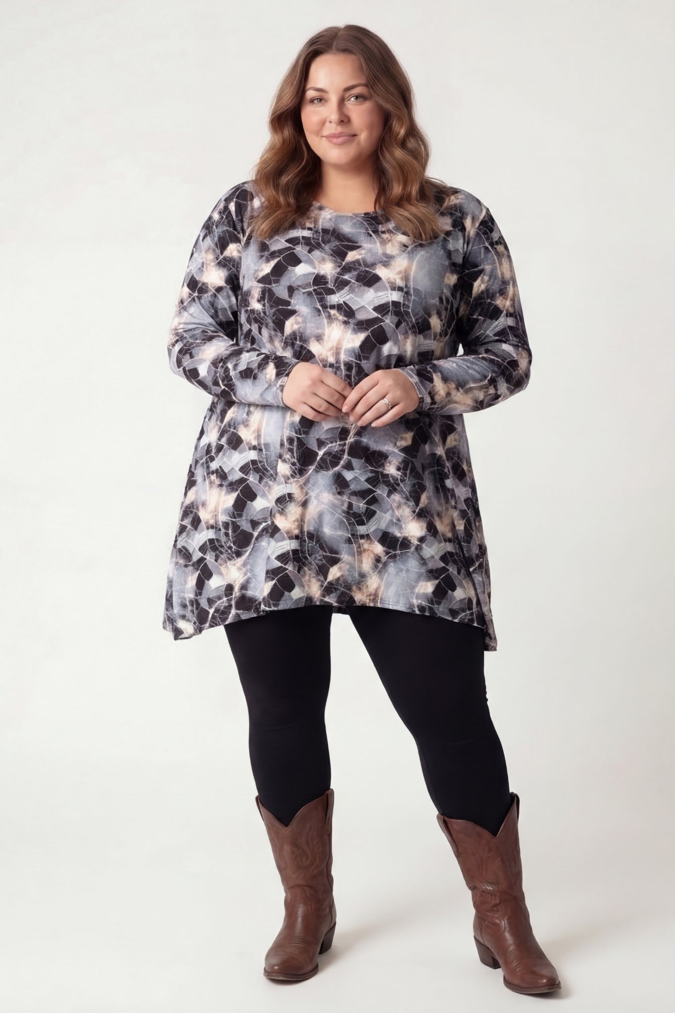 Top Bozenka |Light Mosaic| ITY stof| 85-95 cm