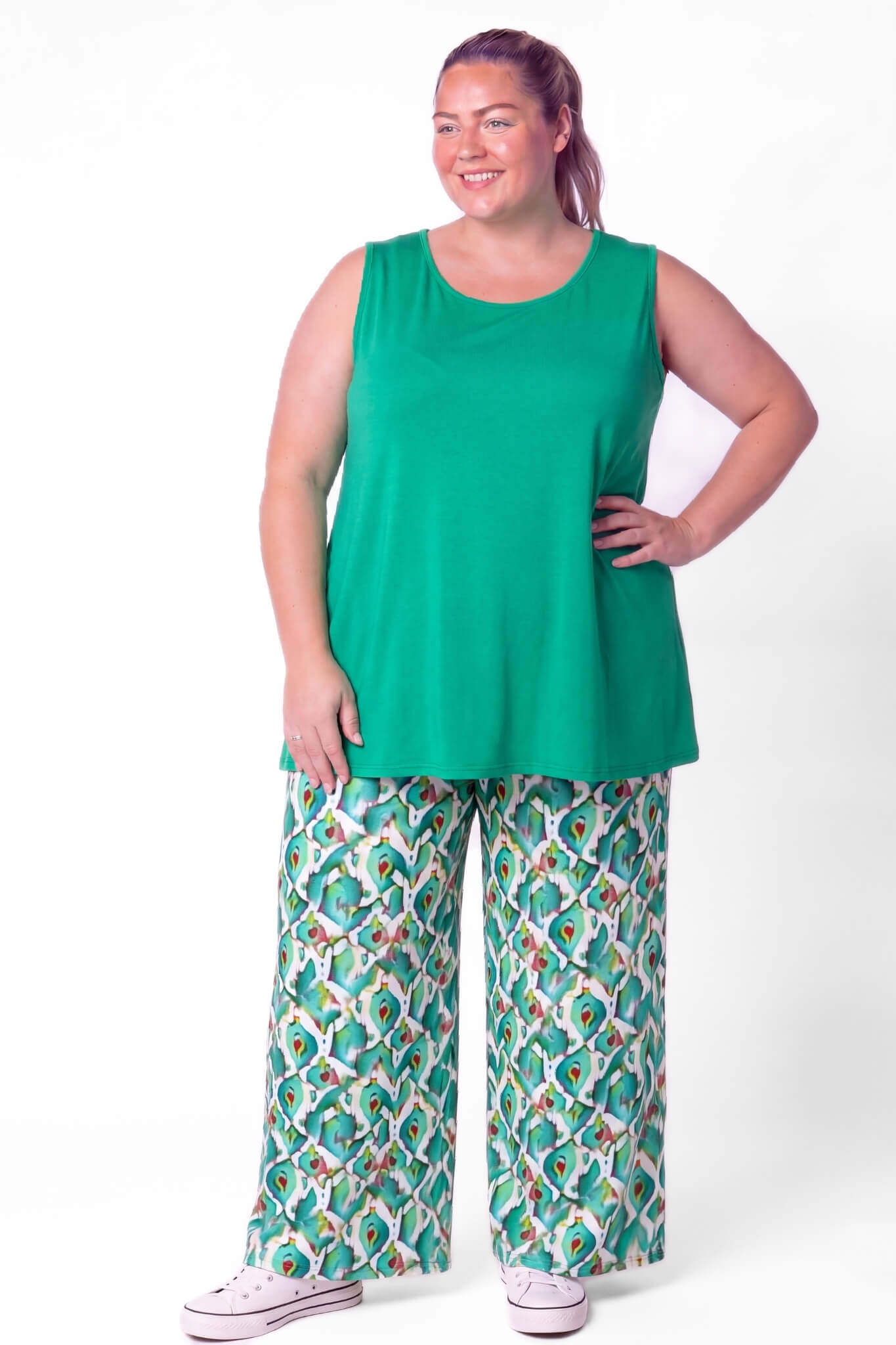 Top Linda | Mouwloos | A-lijn | Viscose | ca. 86 cm