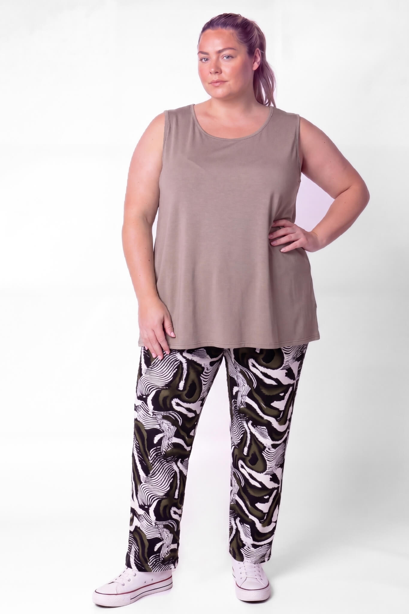 Top Linda | Mouwloos | A-lijn | Viscose | ca. 86 cm