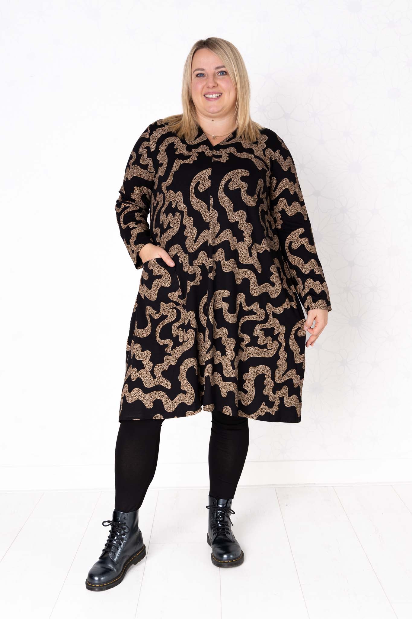 Tuniek Gonny | Gouden Doolhof | Viscose | 110 cm