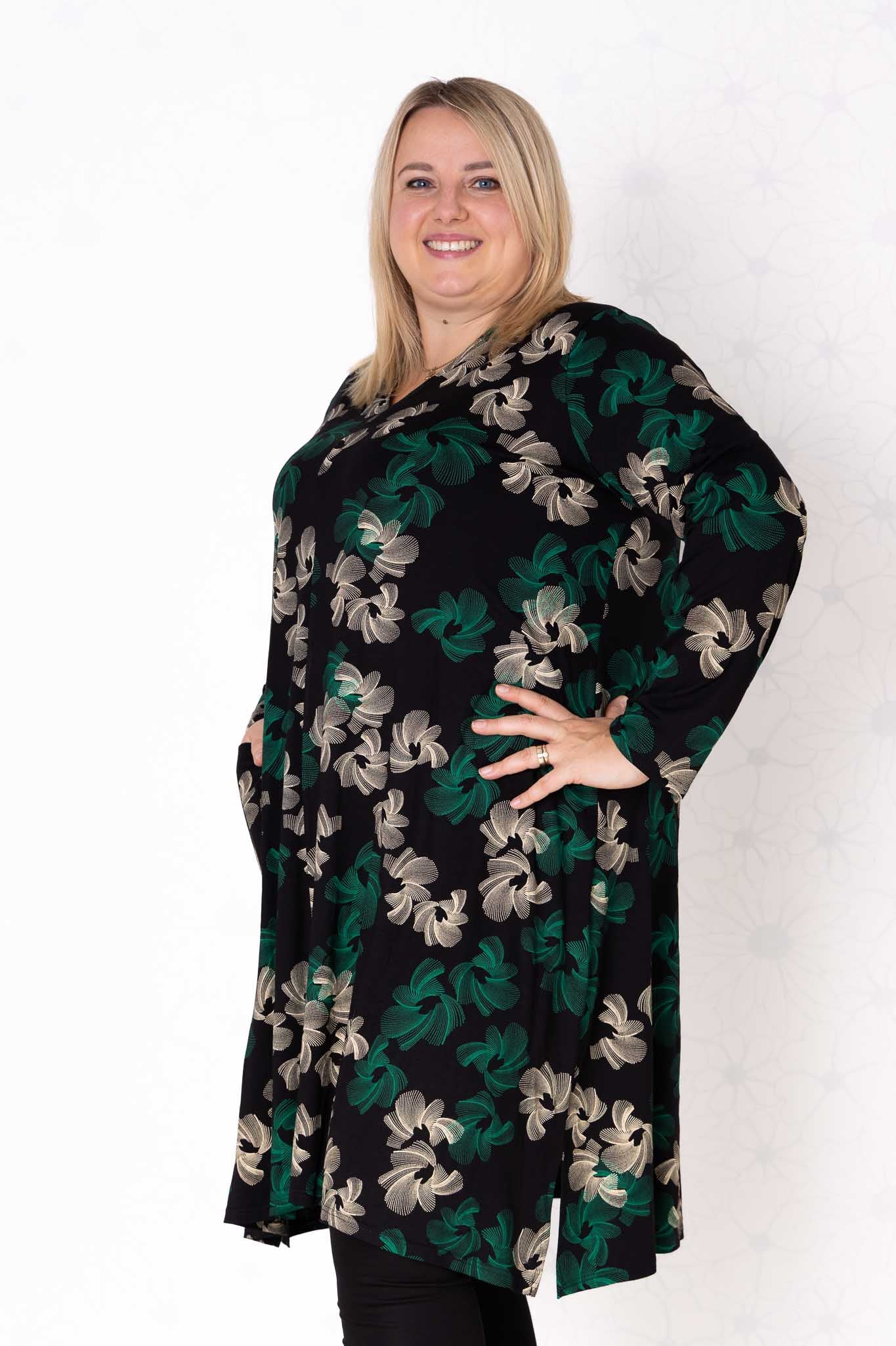 Tuniek Gonny | Bloemen Dans| Viscose | 110 cm