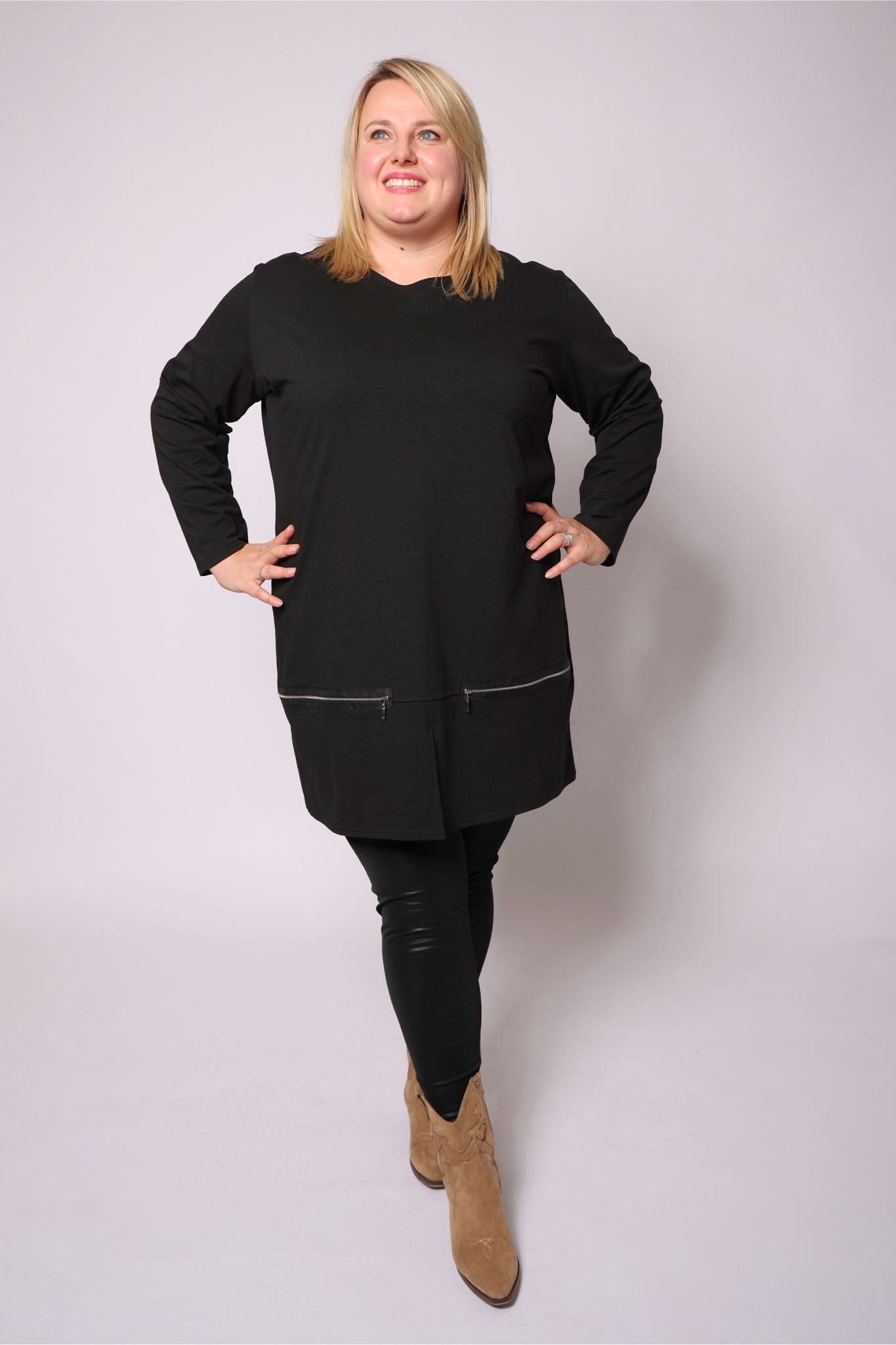 Top Mirjam 100 cm katoen sweaterstof