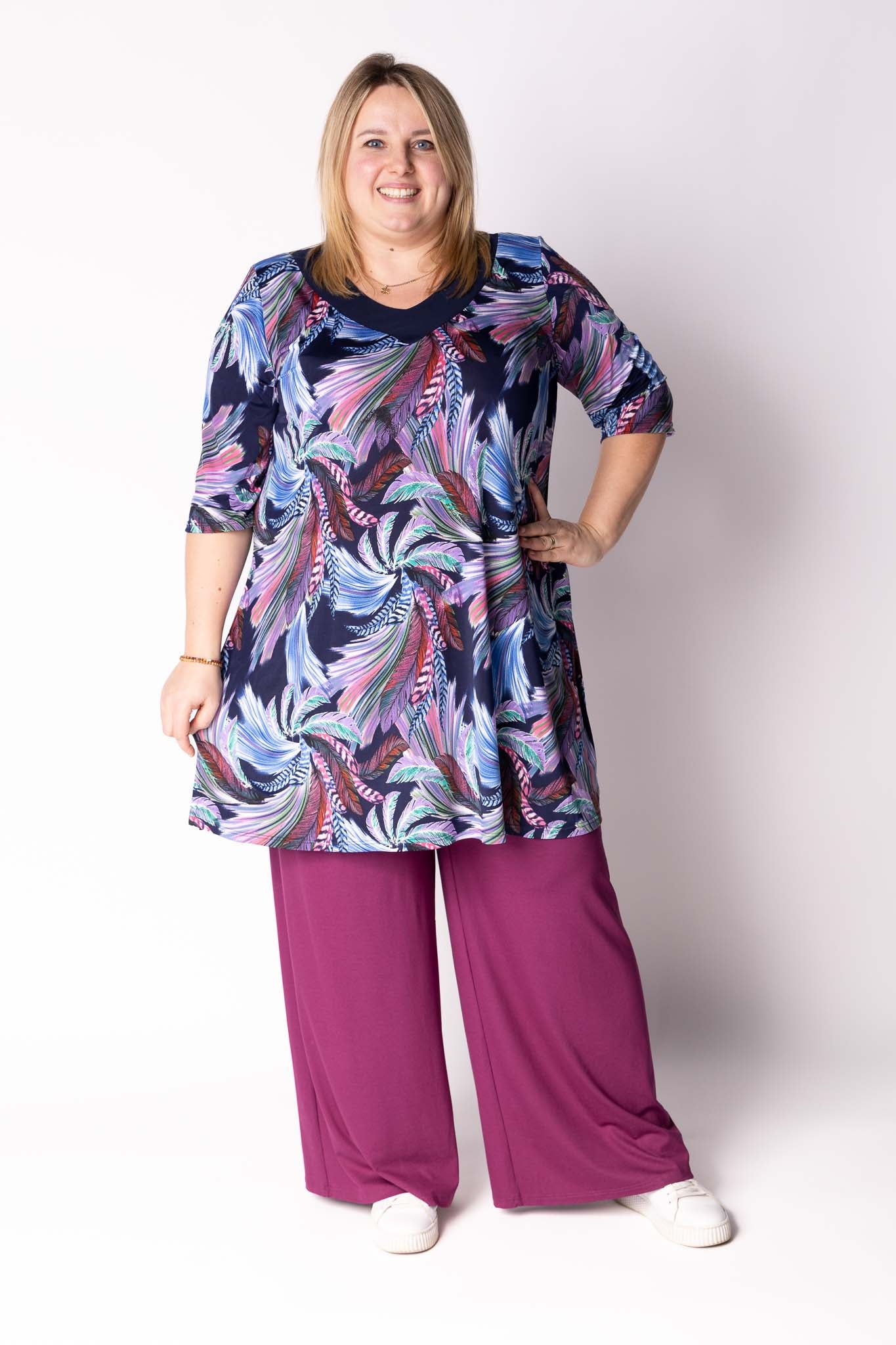 Tuniek Ans | Evening Paradise | Travelstof | 100 cm