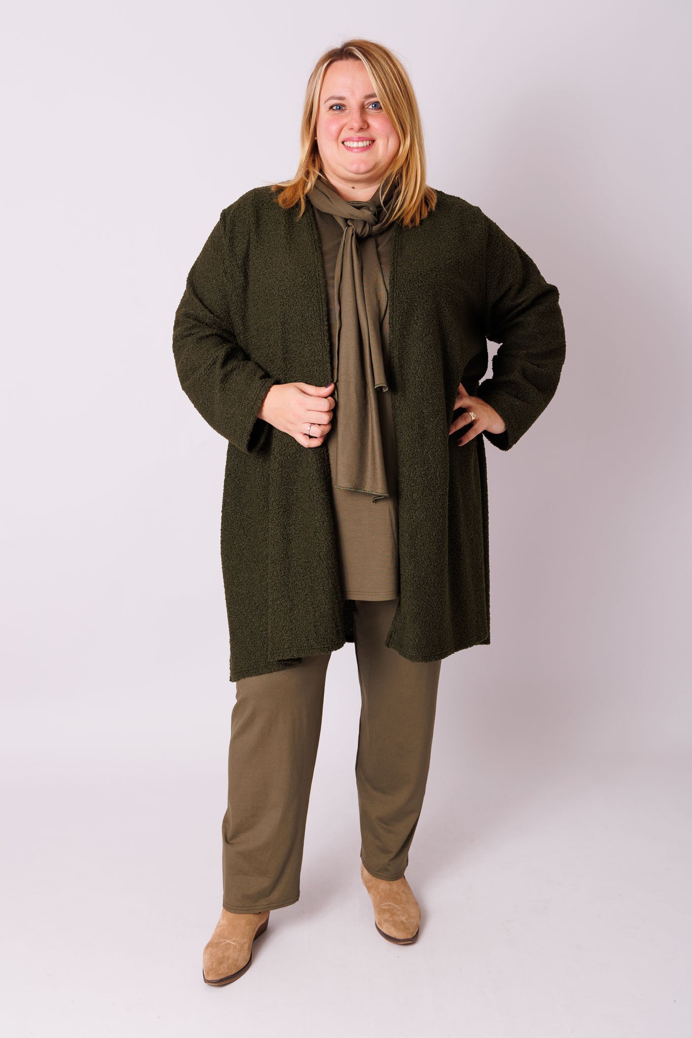 Warme vest Fenna | A-lijn | ca 95 cm