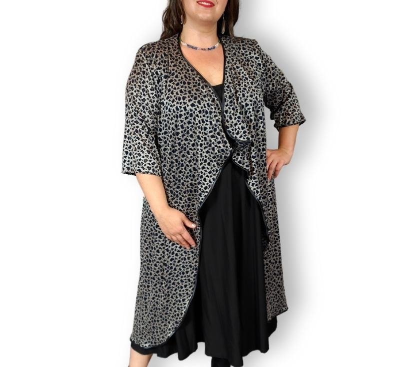 Lange vest golvend goudkleurig