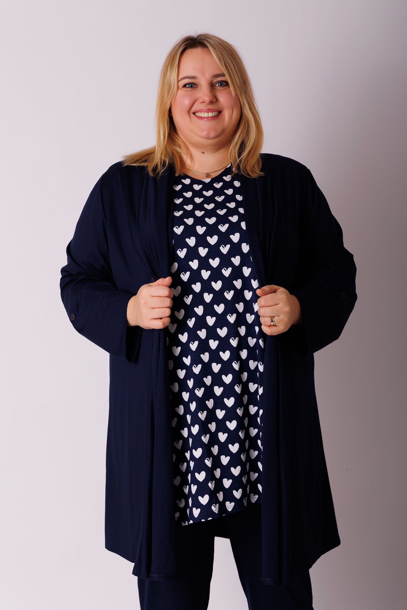 Shirt Eva hartjes viscose 90cm