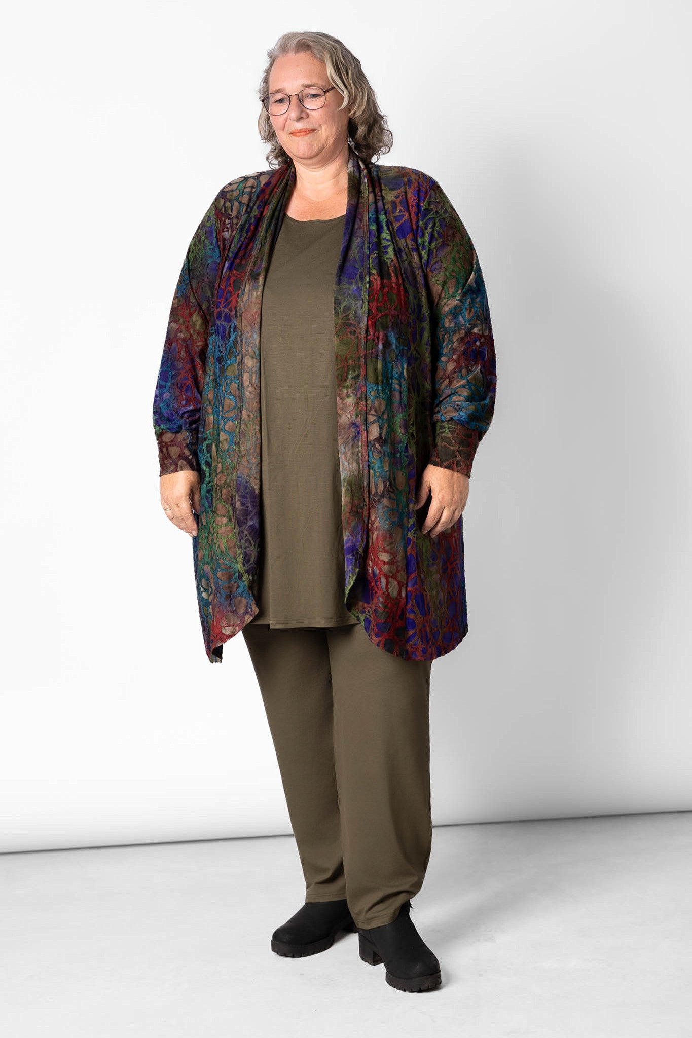 Lang Vest Elly | 3D Structuurstof | Lange Mouw | 100 cm