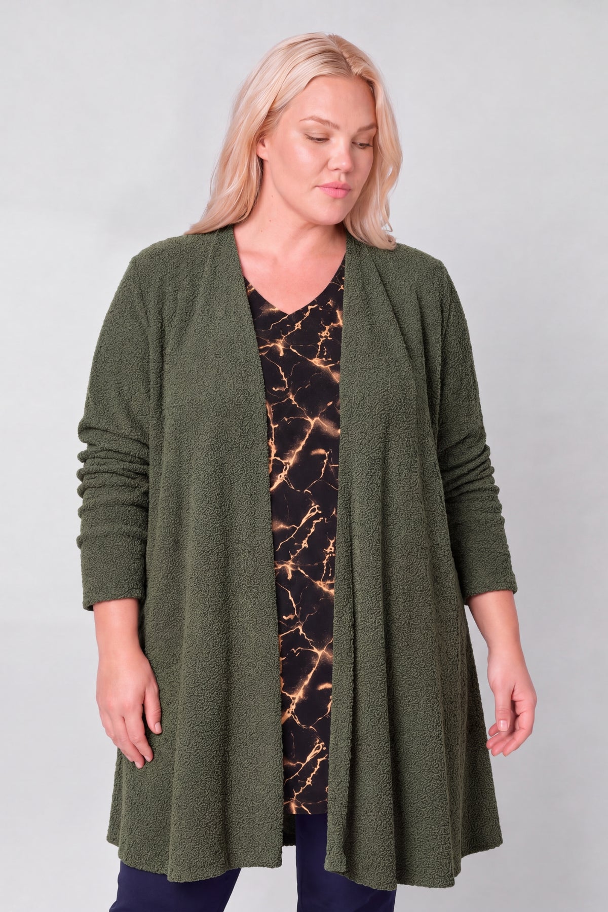 Vest Fenna | 2 Lengtes | 90 & 100cm | Schaapjeslook | Stretch | Lange mouw