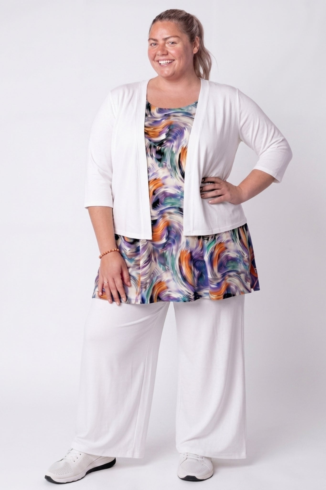 Vestje Janneke | 3/4 mouwen | Viscose | ca. 60cm