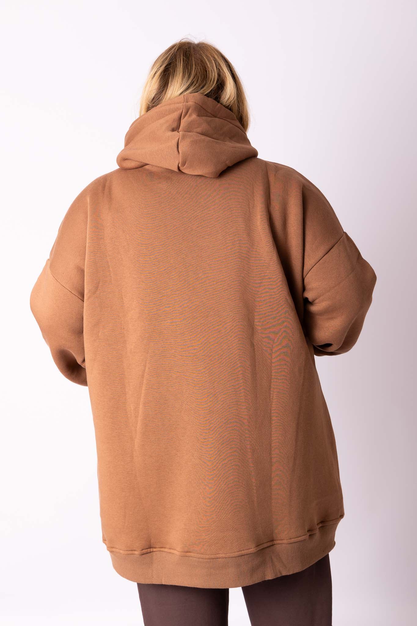 Warme hoodie met rits ca 92 cm katoen