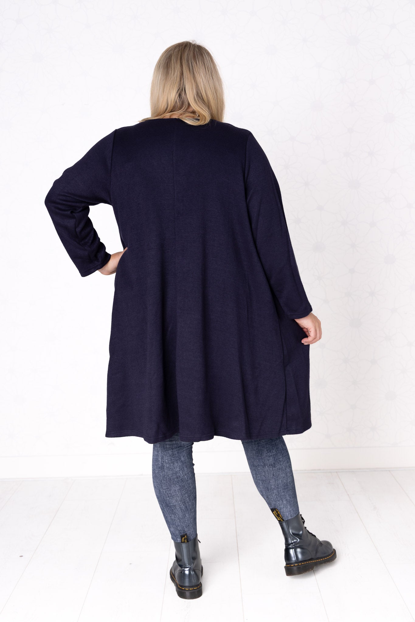 Warme Jurk Linda Wijde A-lijn 105 cm mohito