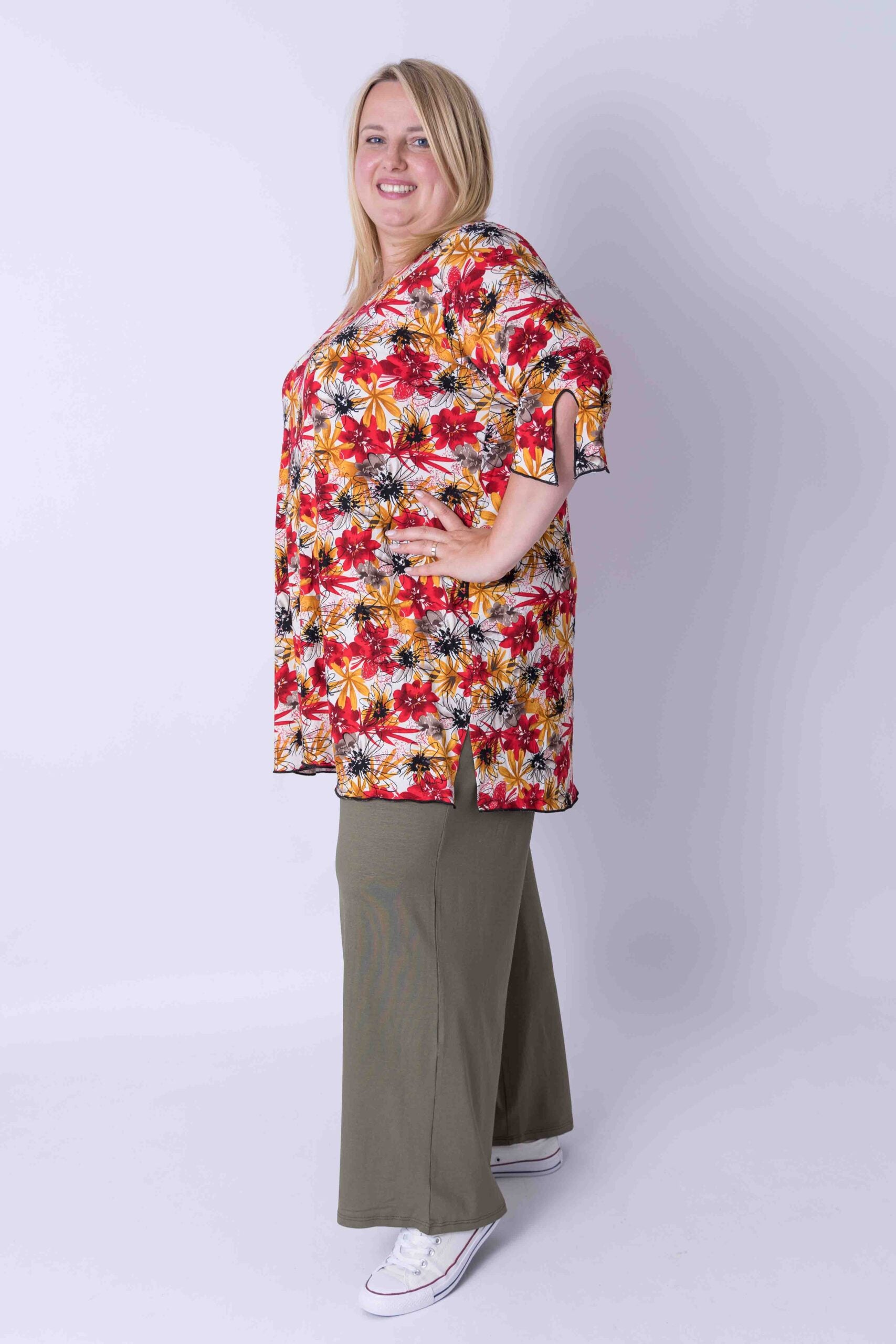 Wijde broek Judith viscose maat 52/56