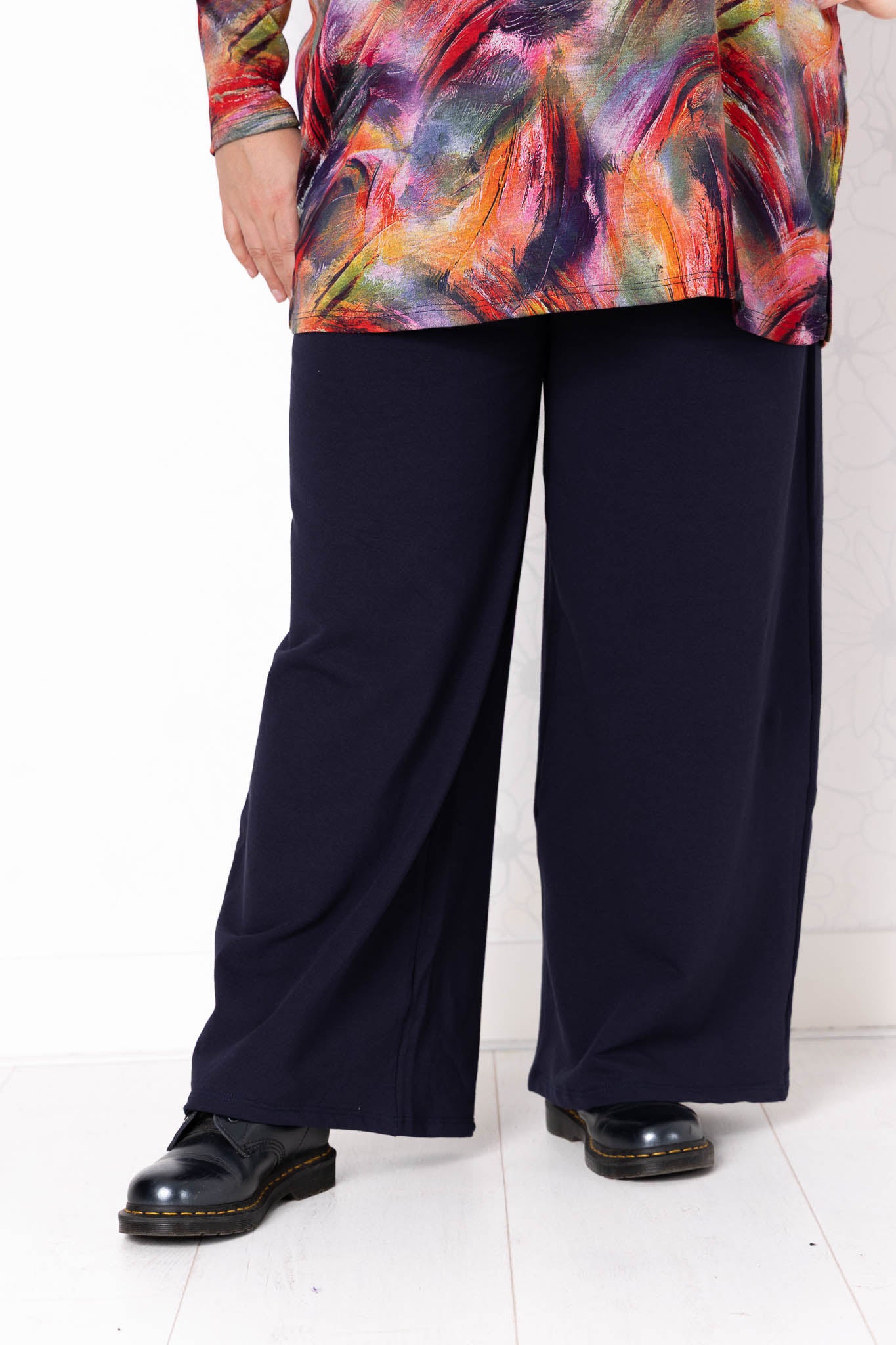 Wijde broek Suzette | met zakken | katoen | twee lengtes 68-75cm
