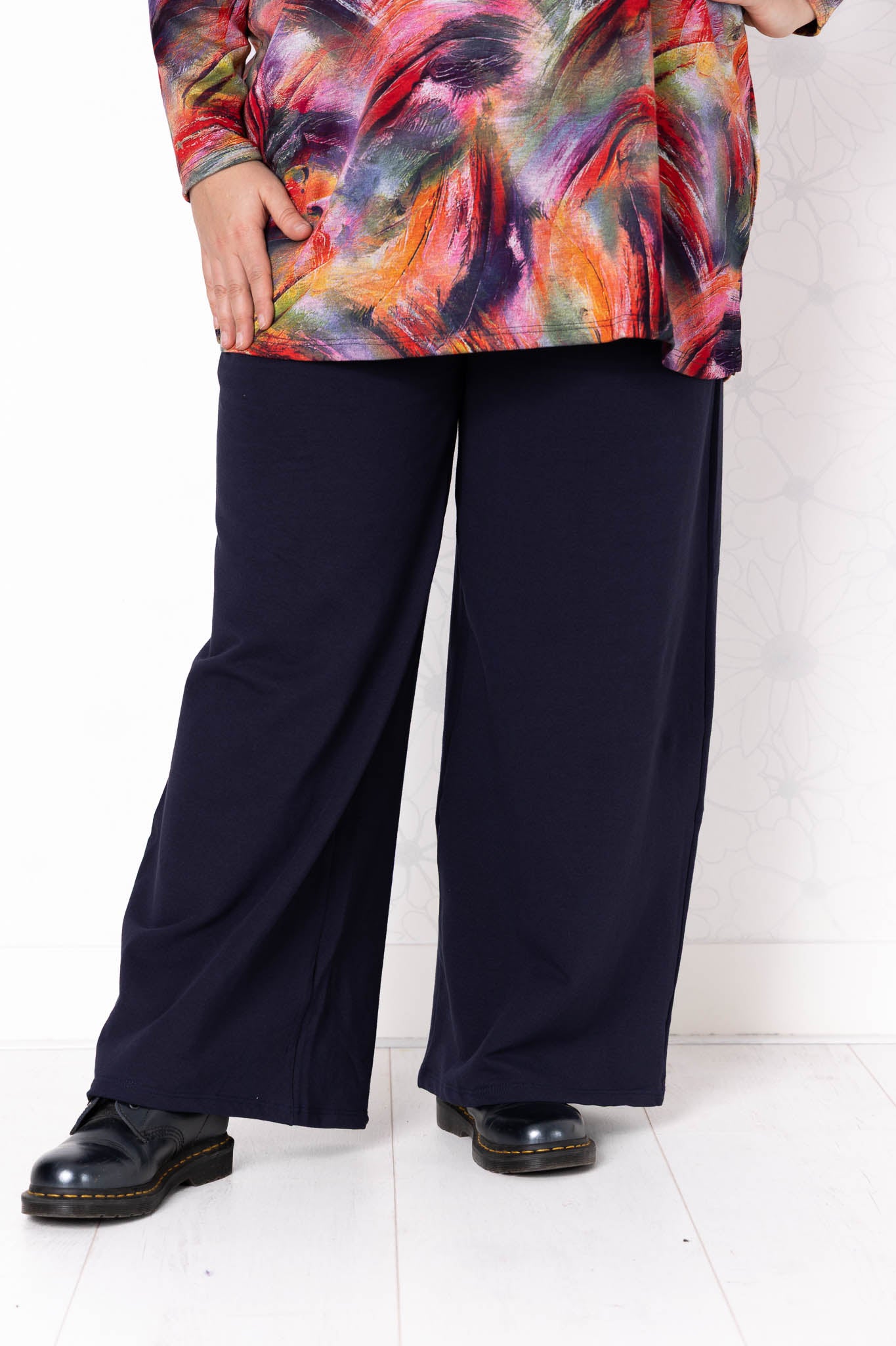 Wijde broek Suzette | met zakken | katoen | twee lengtes 68-75cm