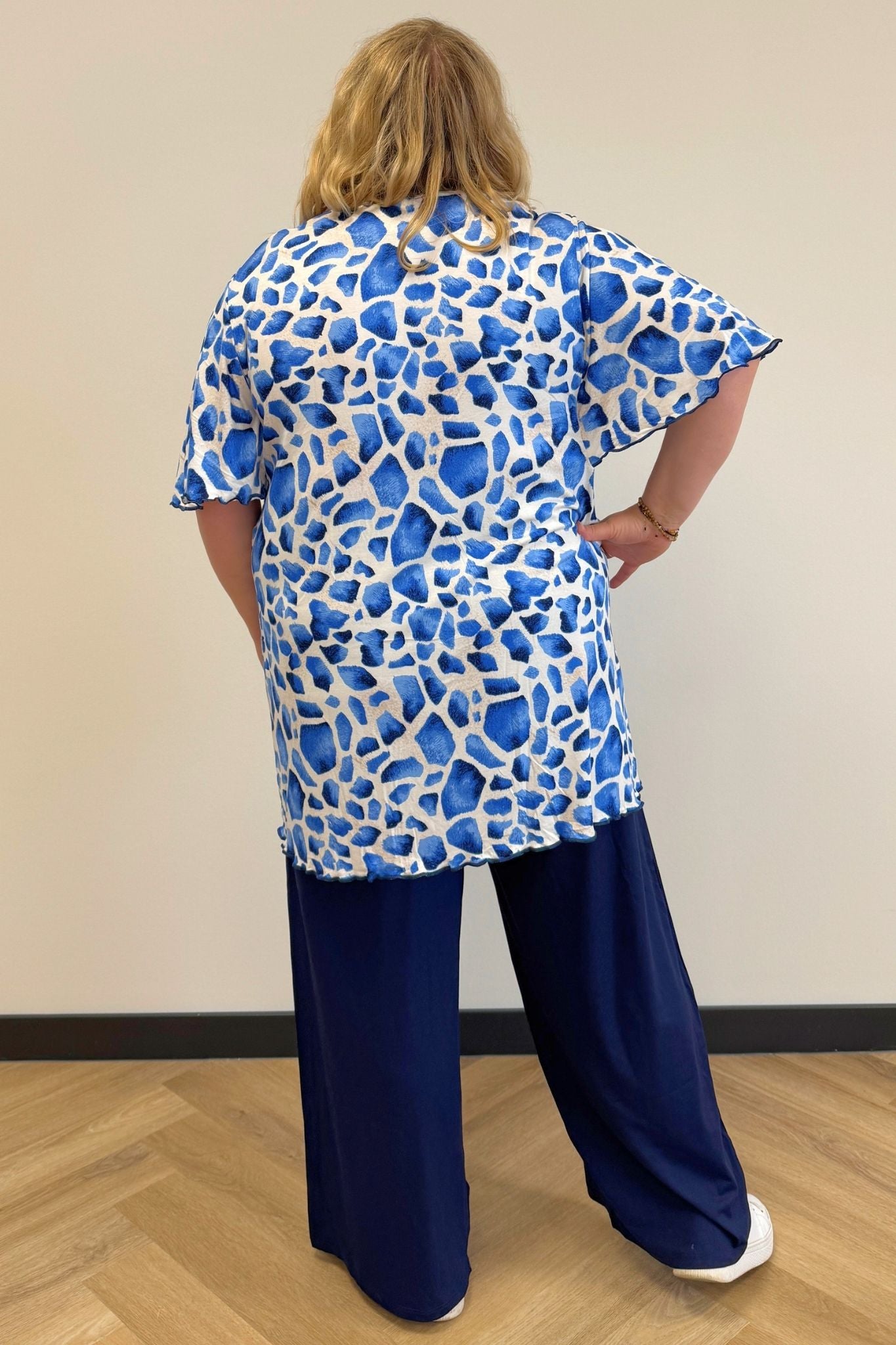 Top Karin 90cm | Asure Mosaic | Vlindermouw | Viscose