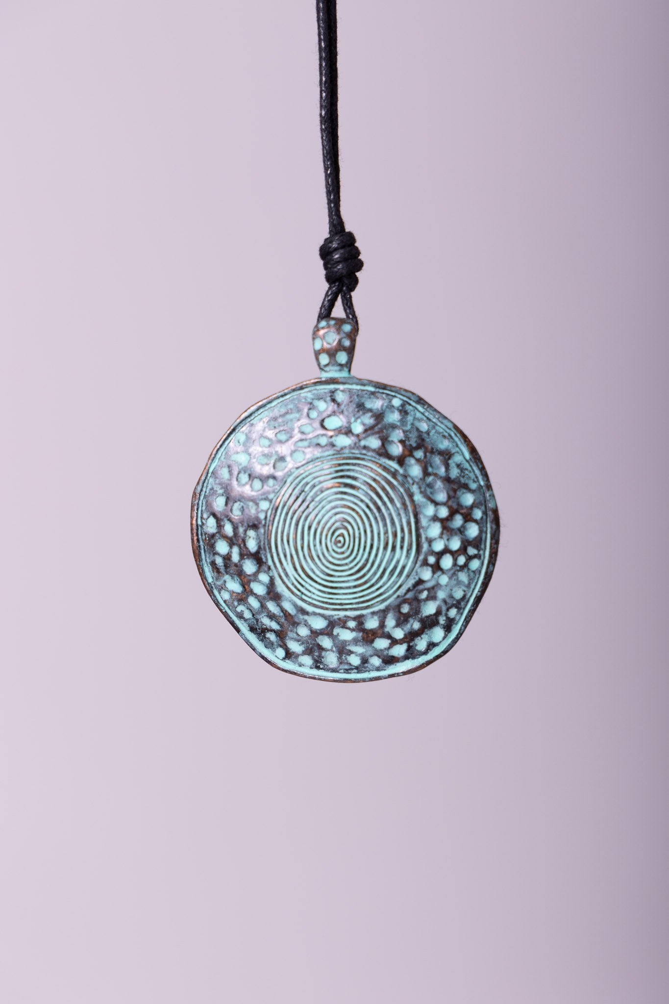 Metalen ketting turquoise blauw
