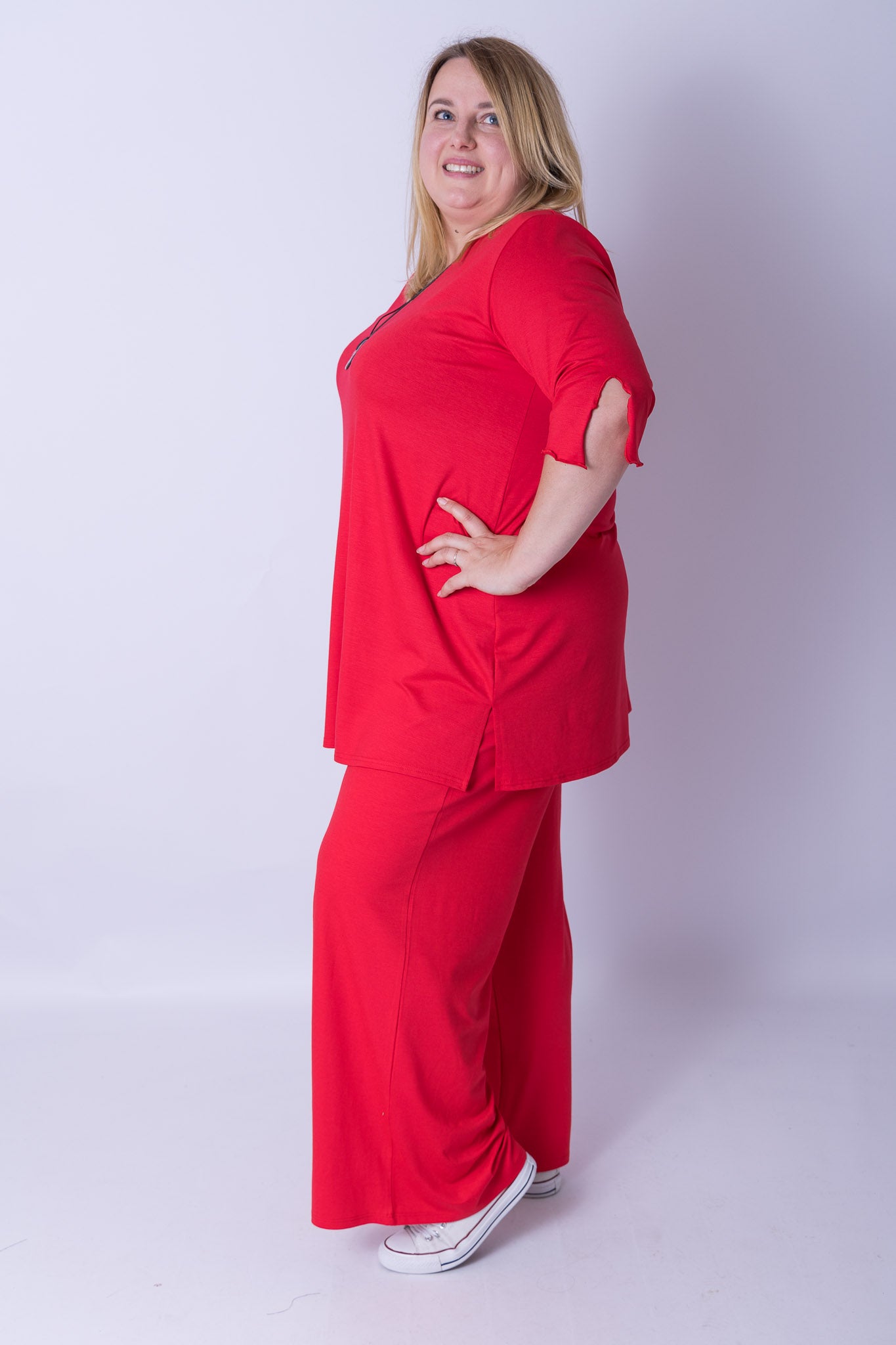 Wijde broek Judith viscose maat 52/56