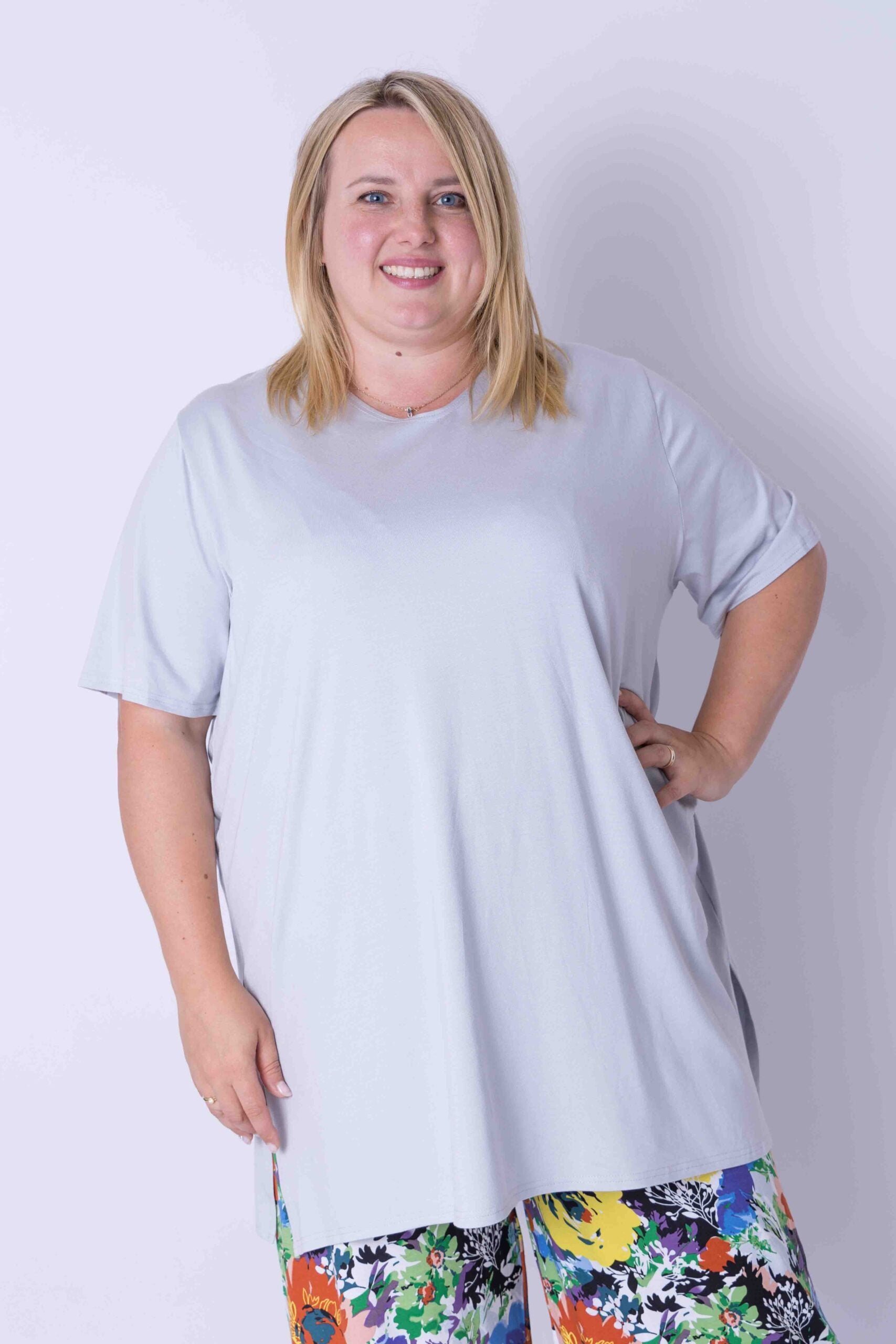 T-shirt Eva viscose 90cm zomer kleurtjes