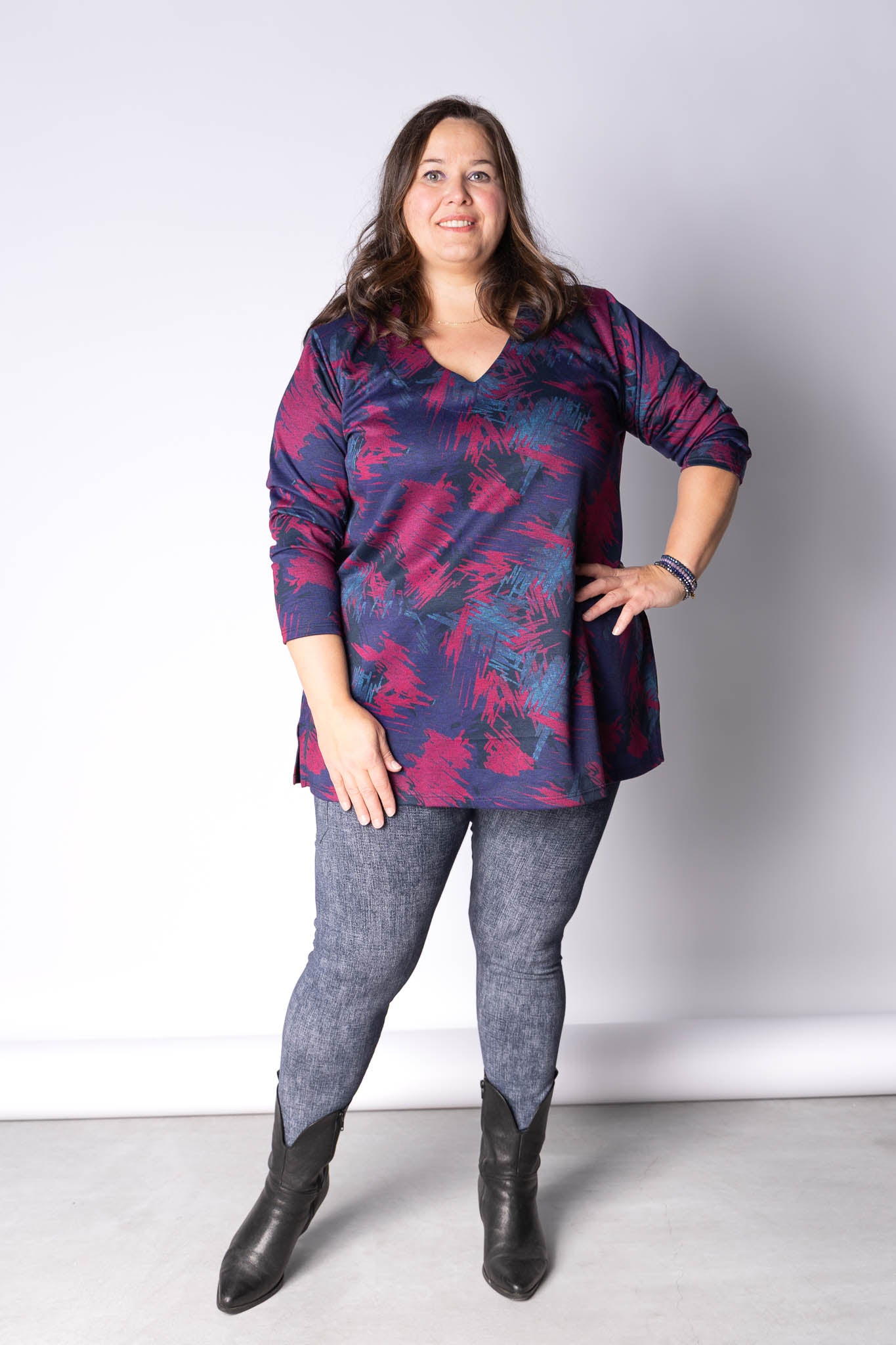 Top Erna | Midnight Brush | Modal | 80cm