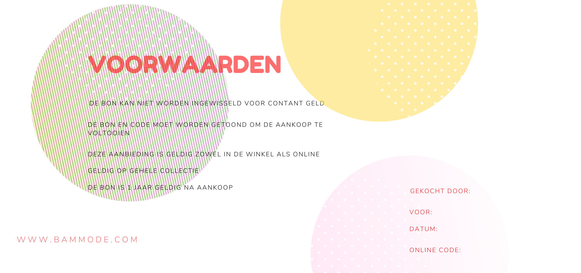 Fysieke Cadeaubon - Geldig online en in onze winkel