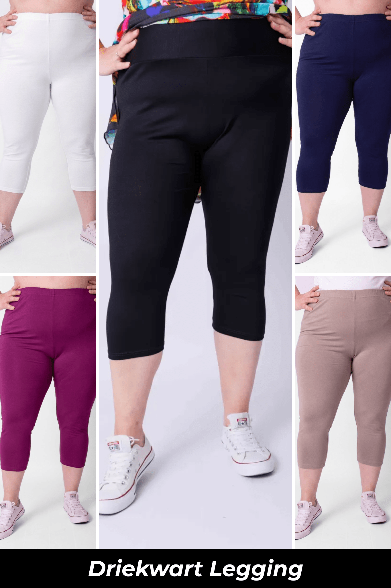 Driekwart Legging | Viscose | ca. 52cm