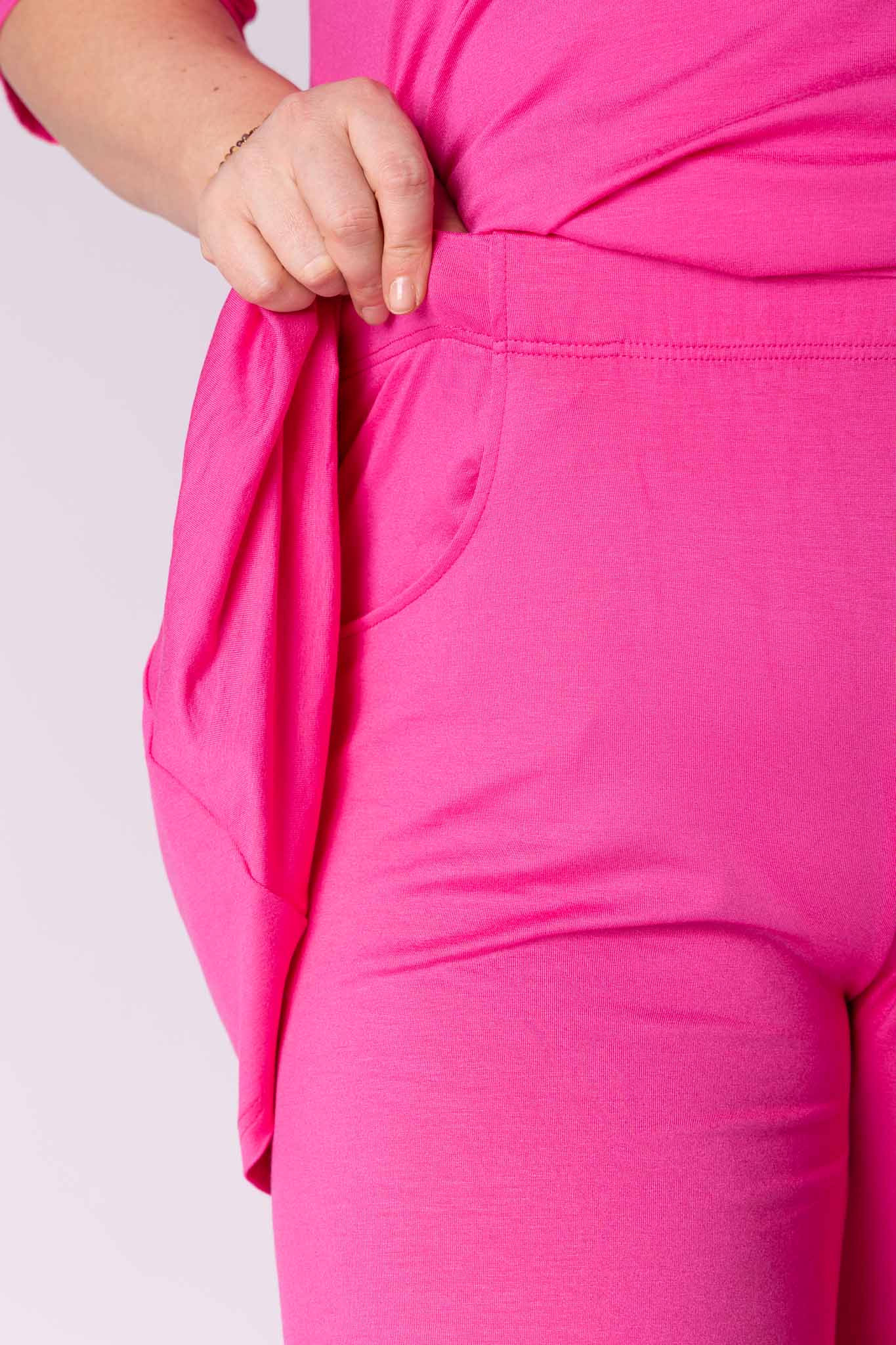 Wijde Broek Judith met Zakken | Viscose | 3 Lengtes (68/74/80 cm)
