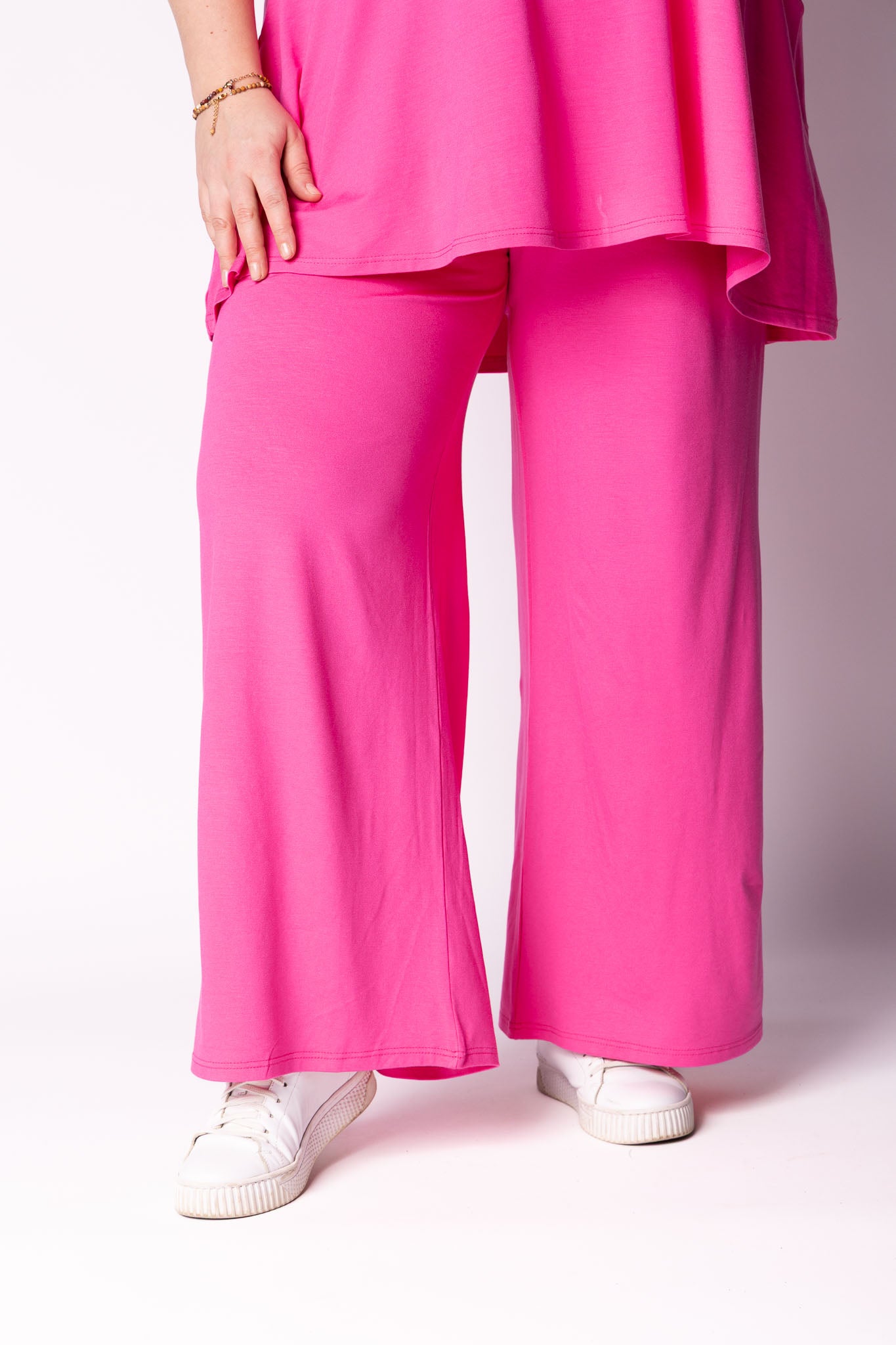 Wijde Broek Judith met Zakken | Viscose | 3 Lengtes (68/74/80 cm)