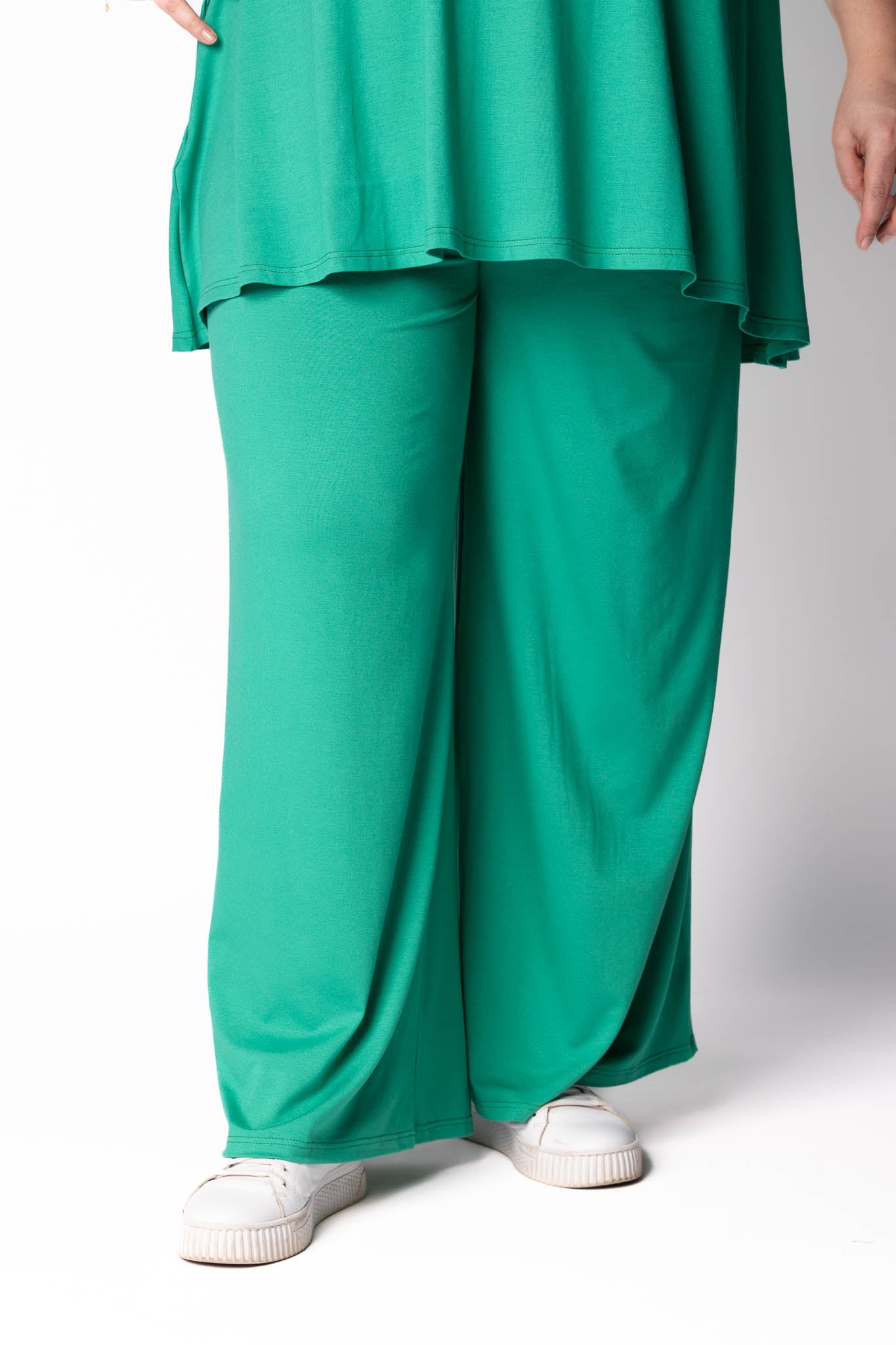 Wijde Broek Judith met Zakken | Viscose | 3 Lengtes (68/74/80 cm)