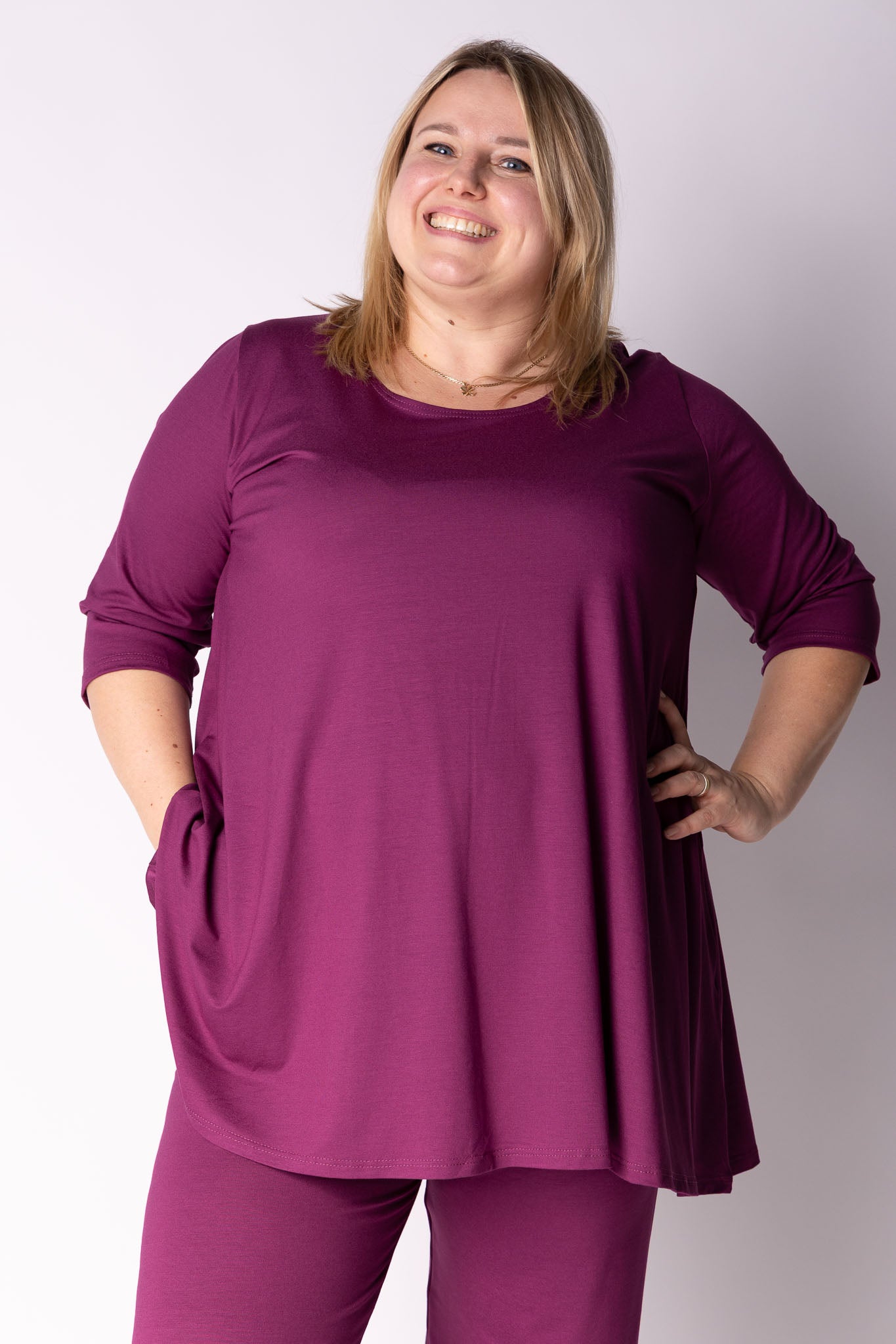 Top Durkje | 3/4 mouwen | Viscose | A-lijn | 80/86 cm