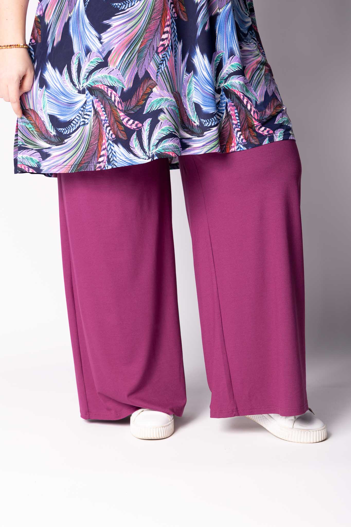Wijde Broek Judith met Zakken | Viscose | 3 Lengtes (68/74/80 cm)